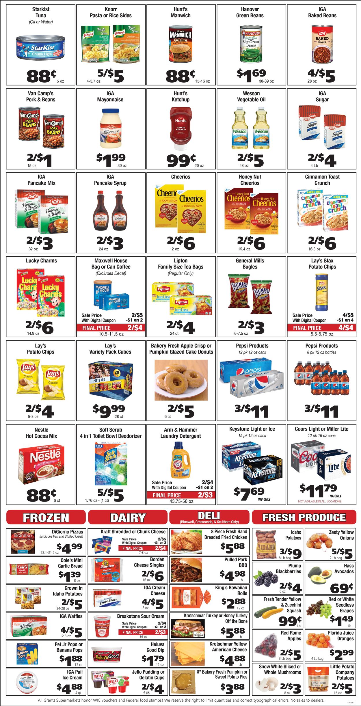 Catalogue Grant's Supermarket from 10/28/2020