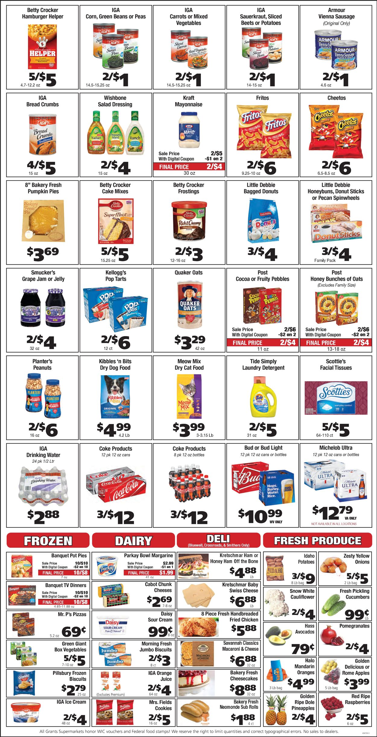 Catalogue Grant's Supermarket from 11/04/2020