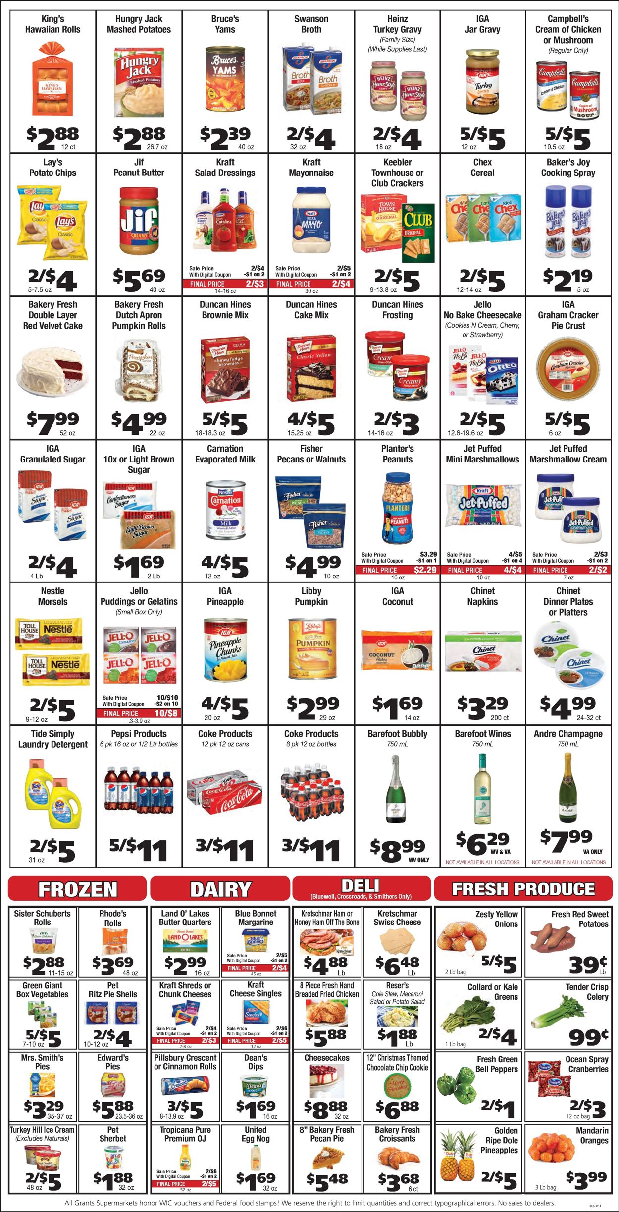 Catalogue Grant's Supermarket Christmas Ad 2020 from 12/16/2020