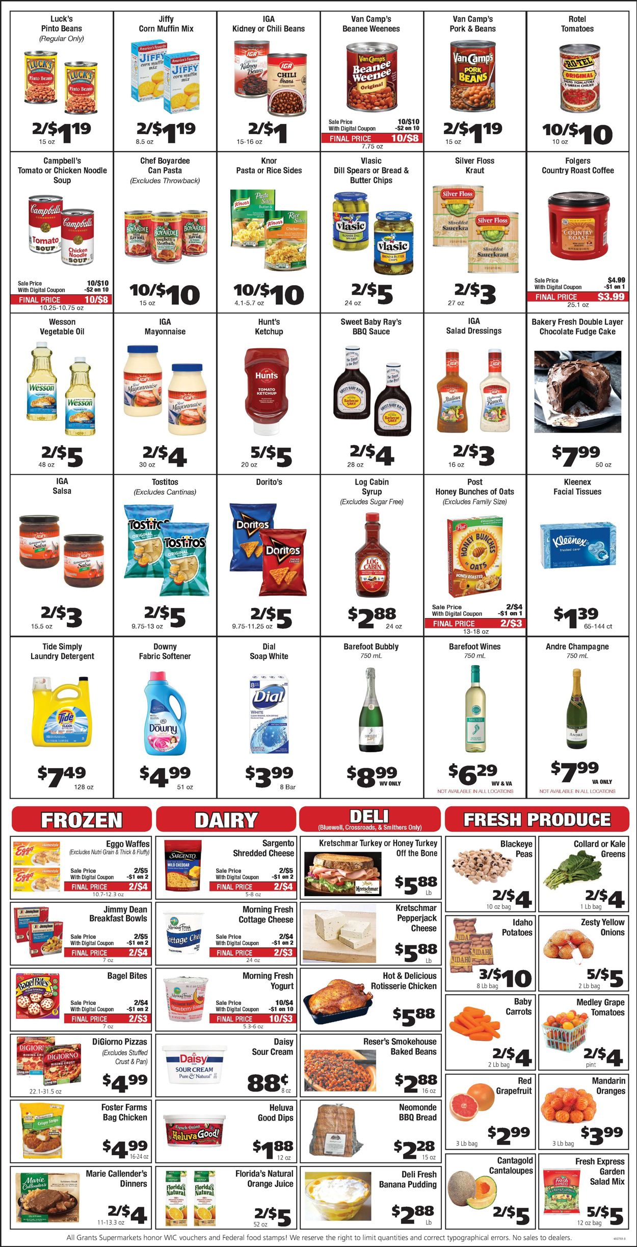 Catalogue Grant's Supermarket from 12/30/2020