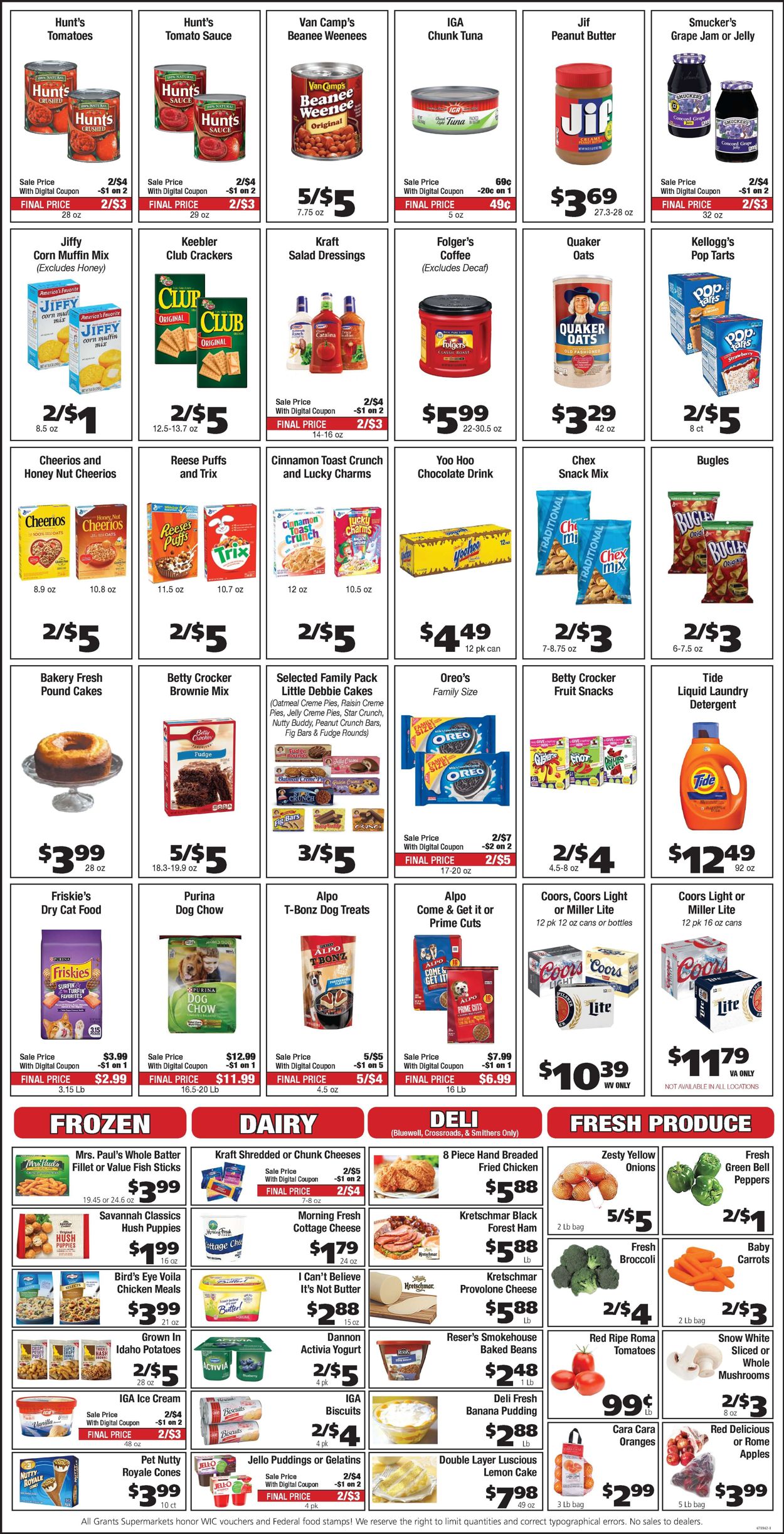 Catalogue Grant's Supermarket from 03/03/2021