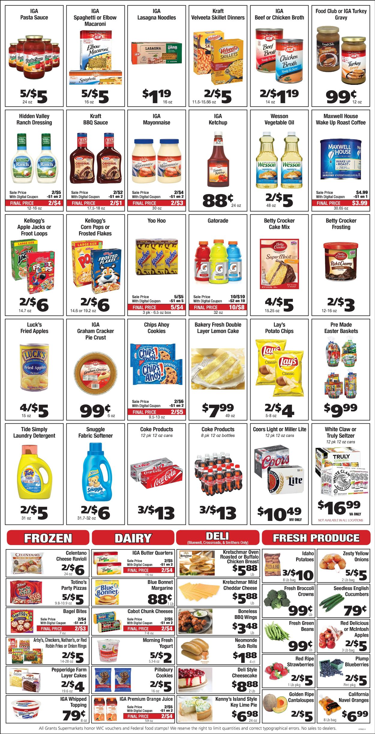 Catalogue Grant's Supermarket from 03/24/2021