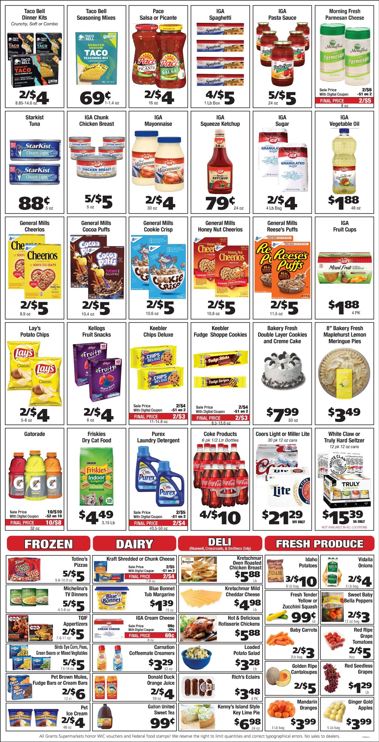 Catalogue Grant's Supermarket from 04/28/2021