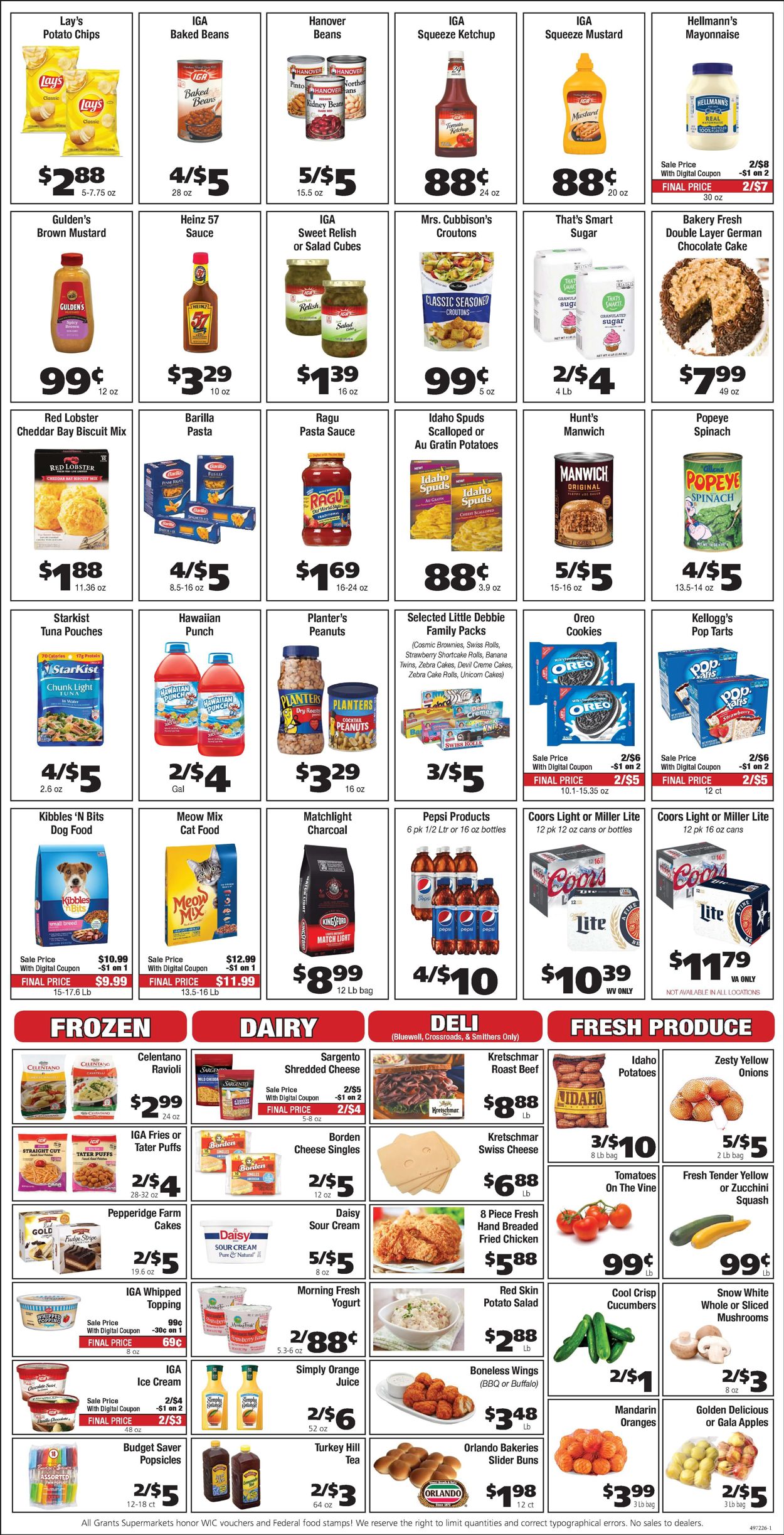 Catalogue Grant's Supermarket from 05/19/2021