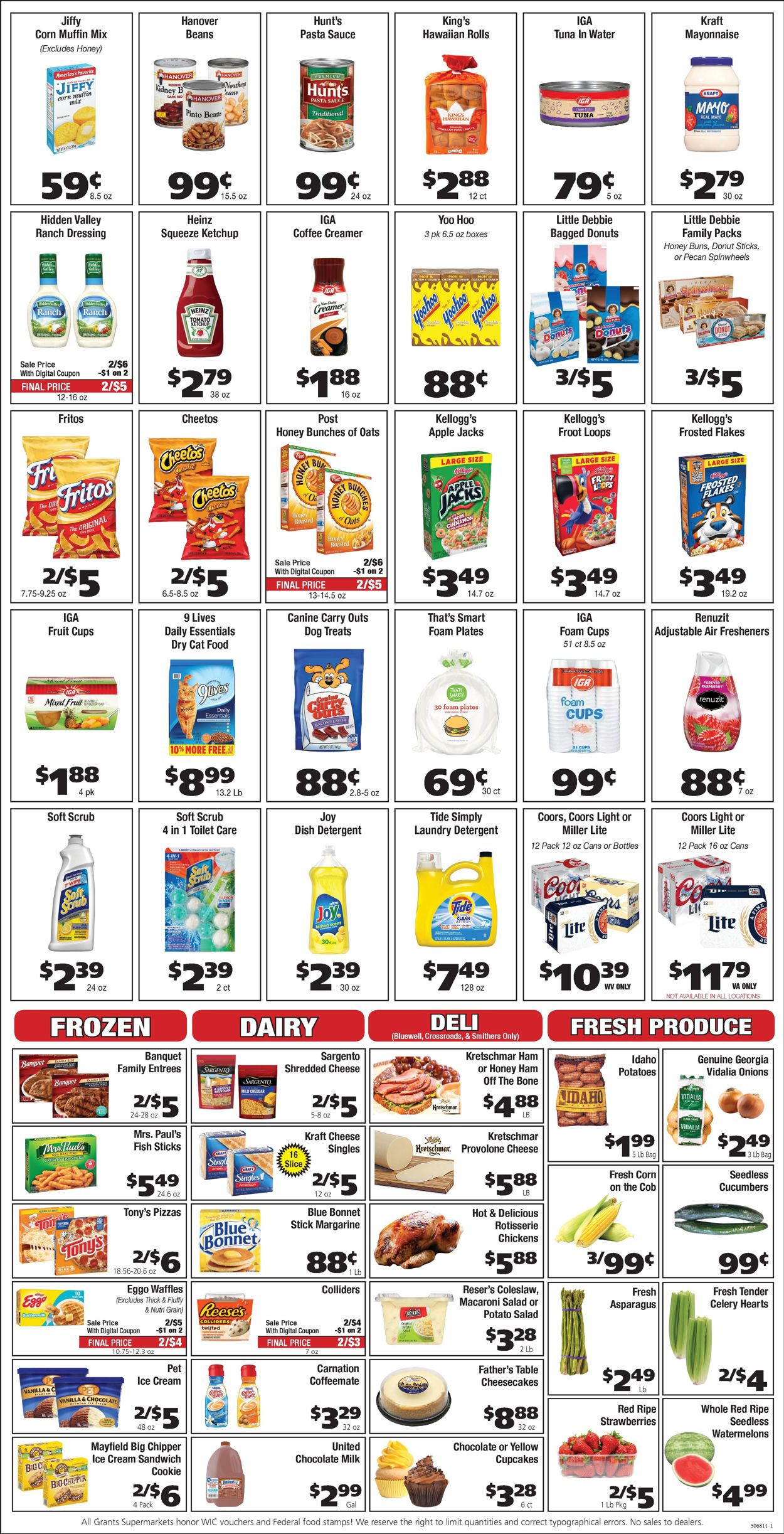 Catalogue Grant's Supermarket from 06/16/2021