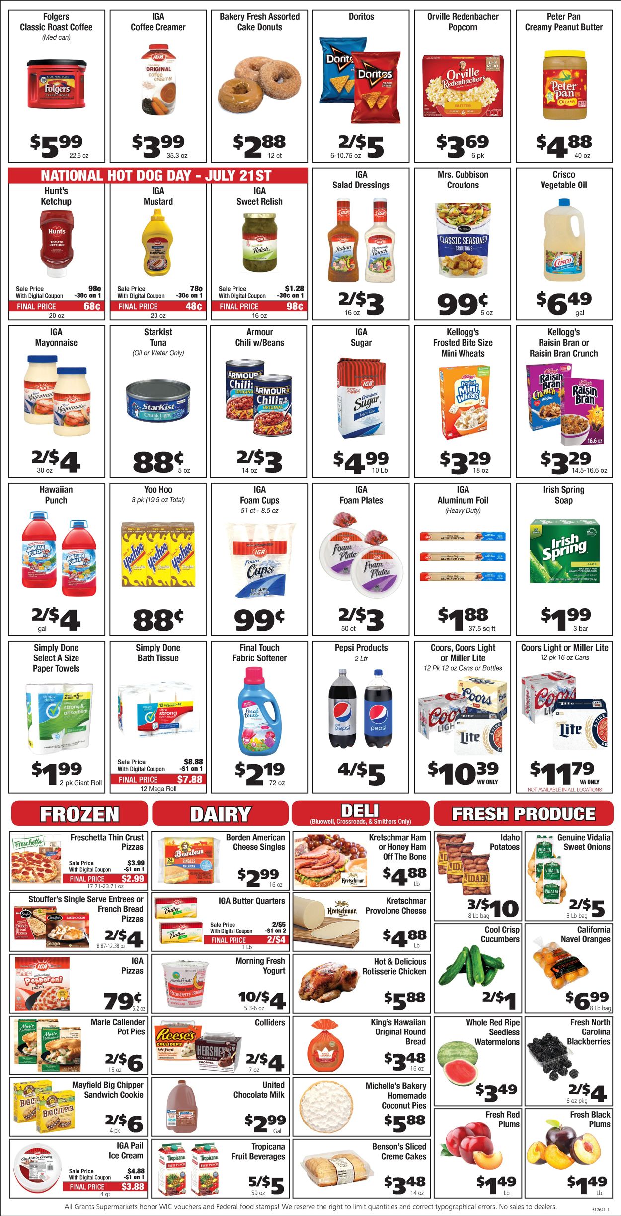 Catalogue Grant's Supermarket from 07/21/2021
