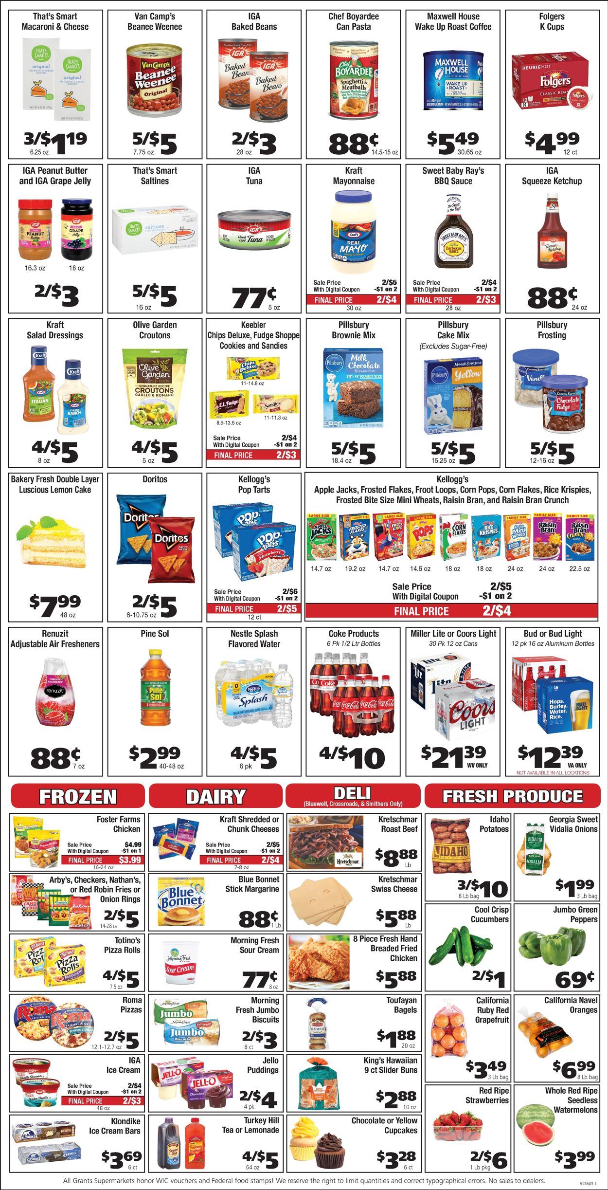 Catalogue Grant's Supermarket from 07/28/2021