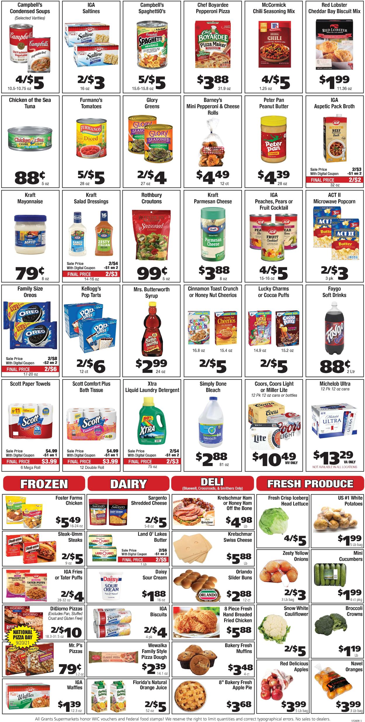 Catalogue Grant's Supermarket from 09/15/2021
