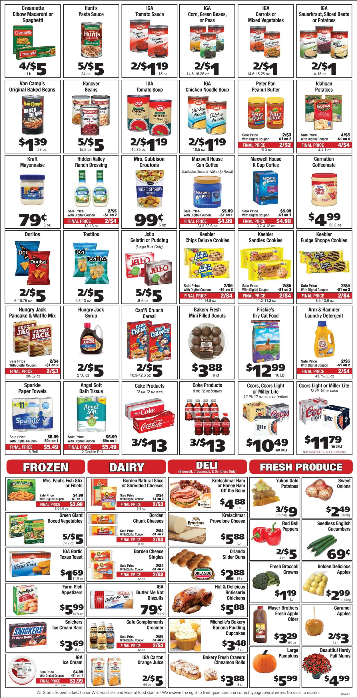 Catalogue Grant's Supermarket from 09/22/2021