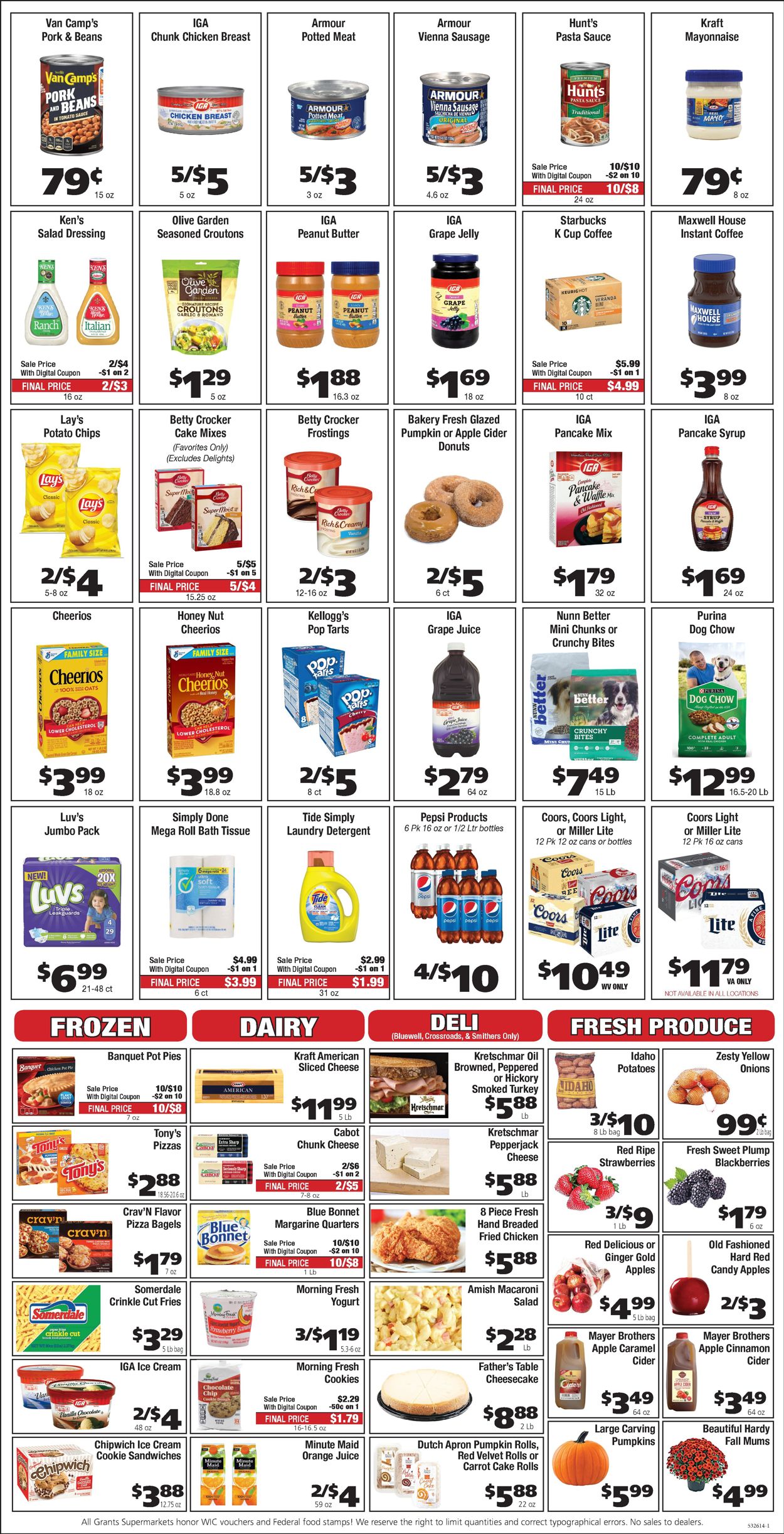 Catalogue Grant's Supermarket from 09/29/2021