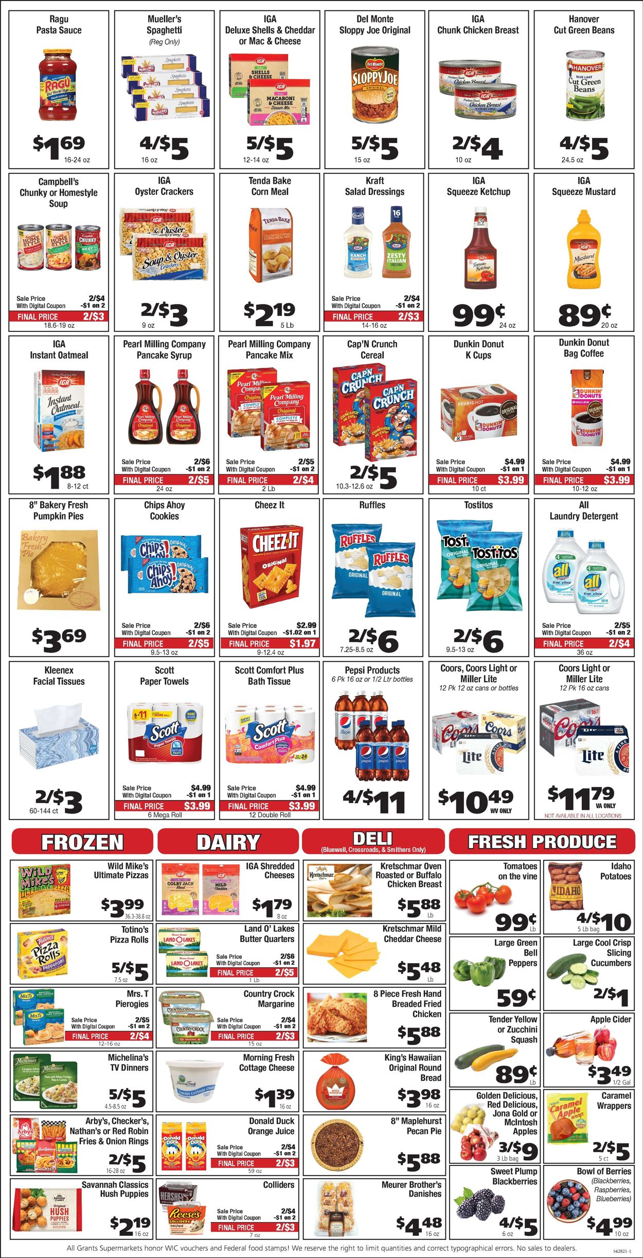 Catalogue Grant's Supermarket from 10/13/2021