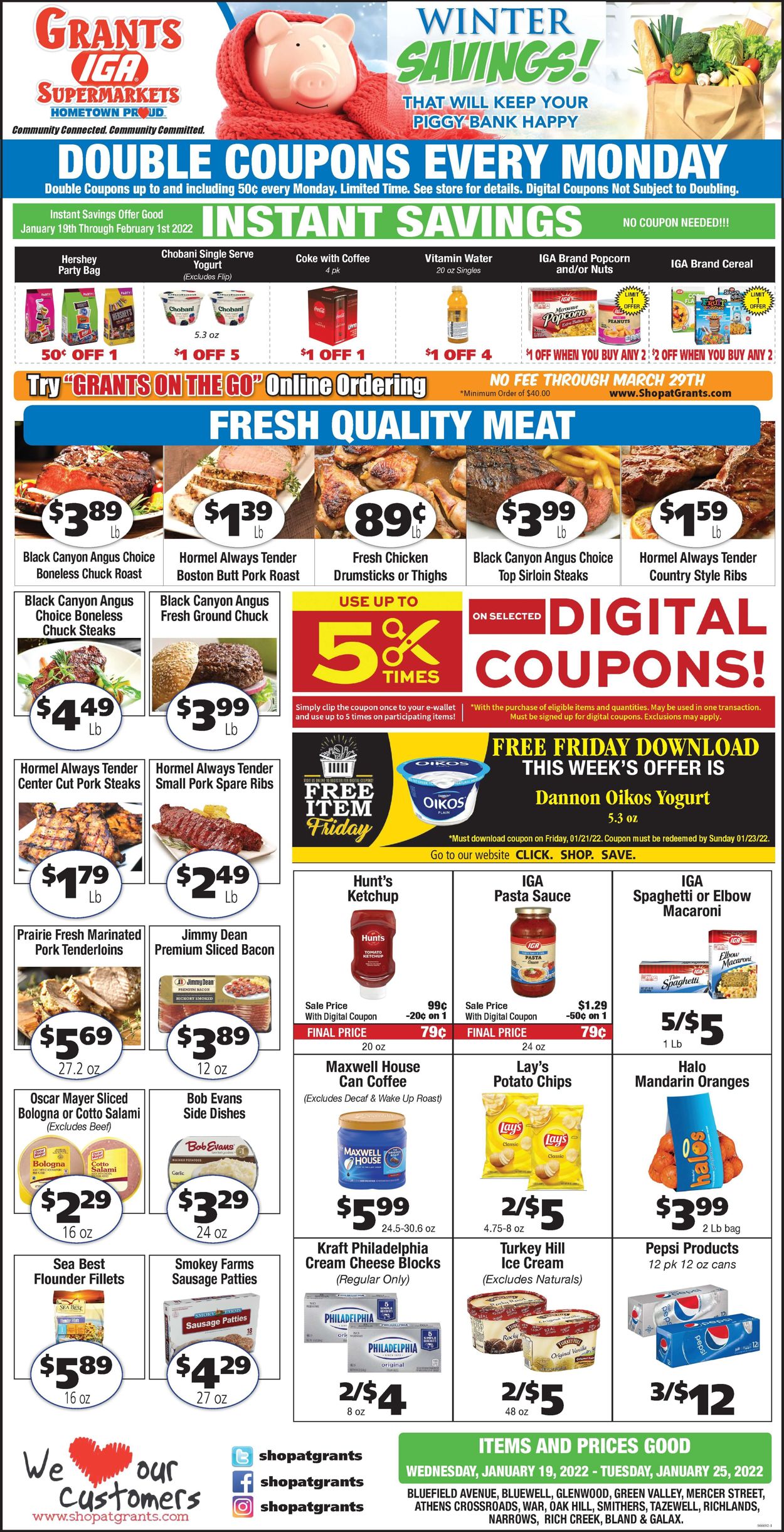 Grant's Supermarket Current weekly ad 01/19 - 01/25/2022 - frequent-ads.com