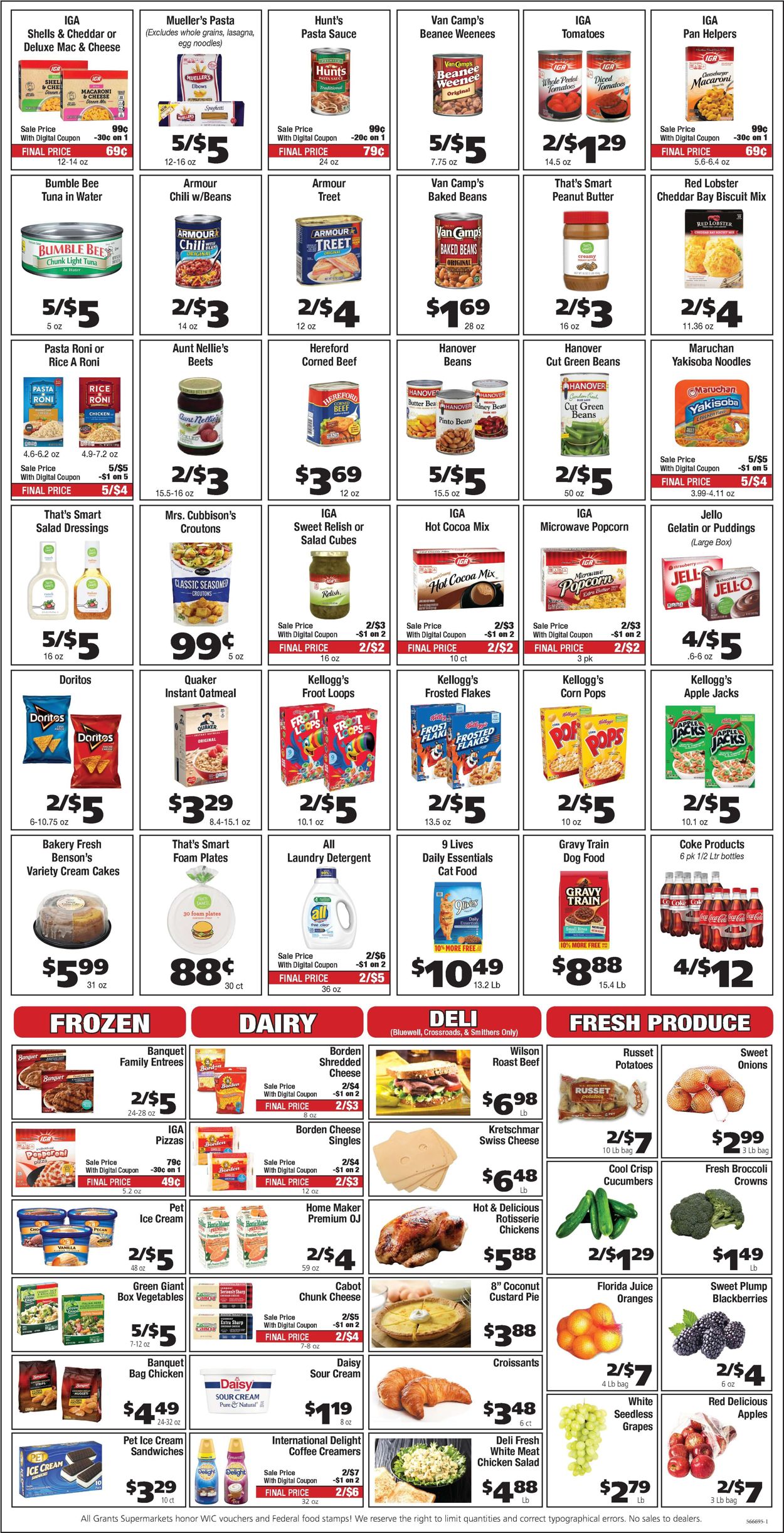 Catalogue Grant's Supermarket from 01/26/2022