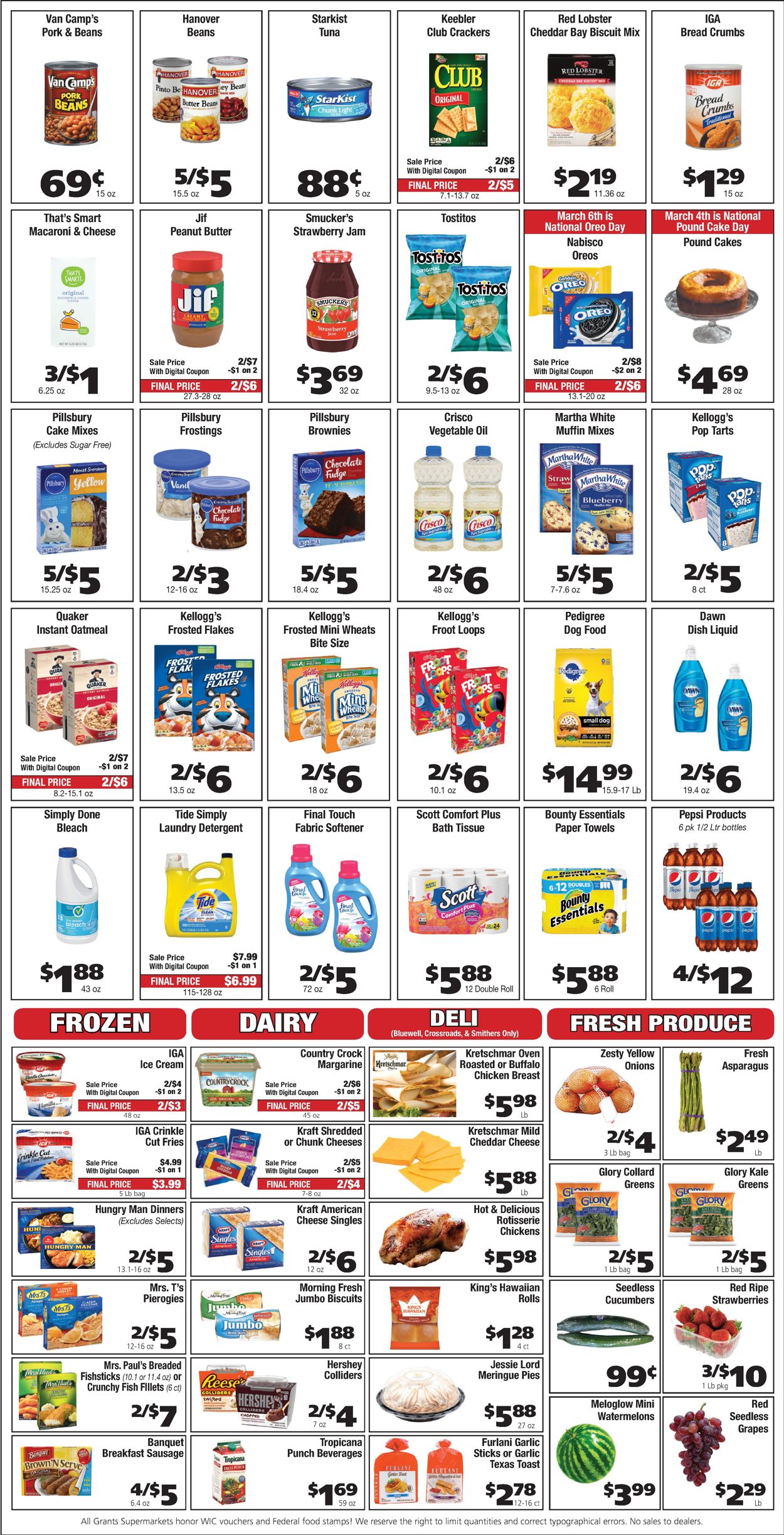 Catalogue Grant's Supermarket from 03/02/2022