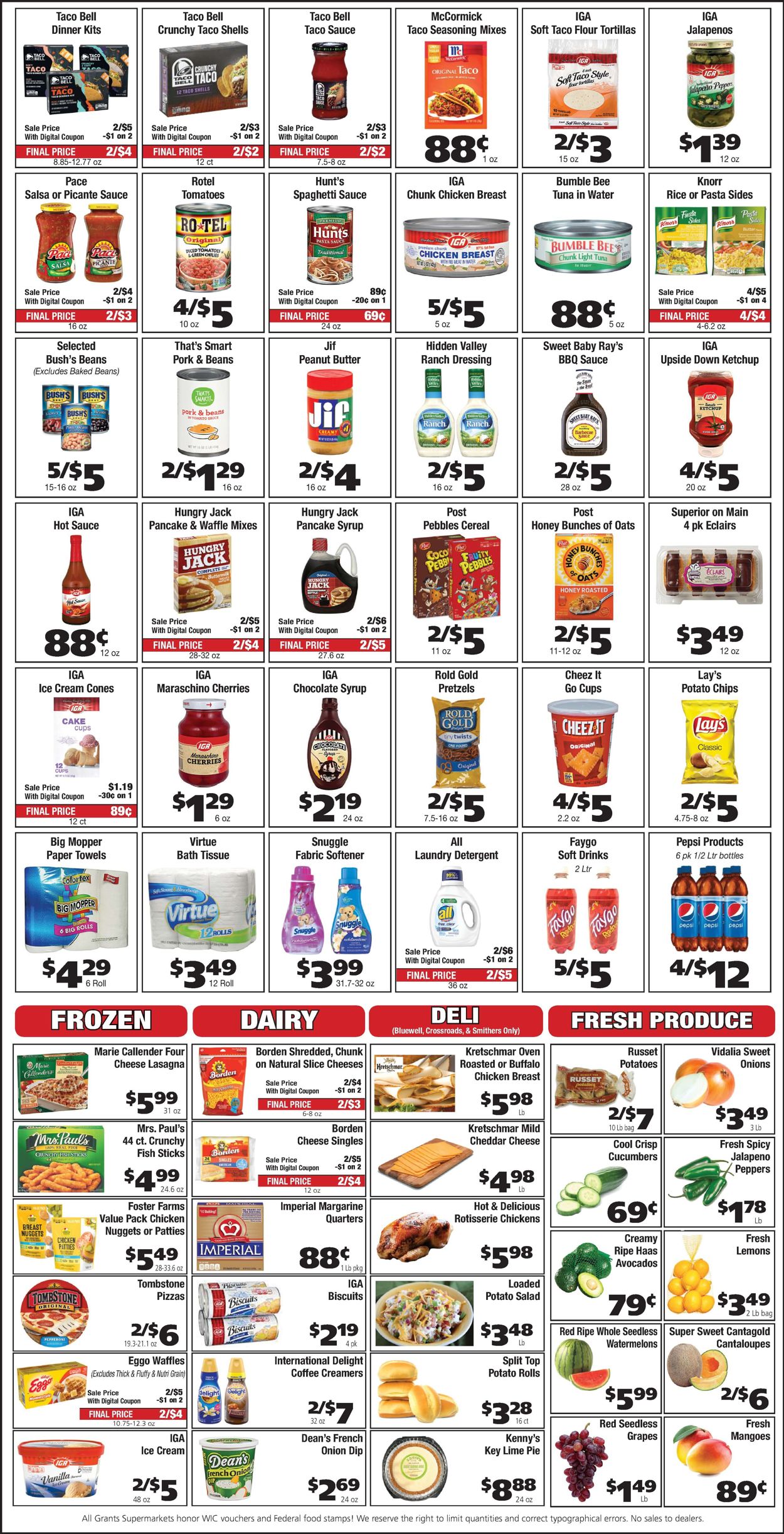 Catalogue Grant's Supermarket from 04/27/2022