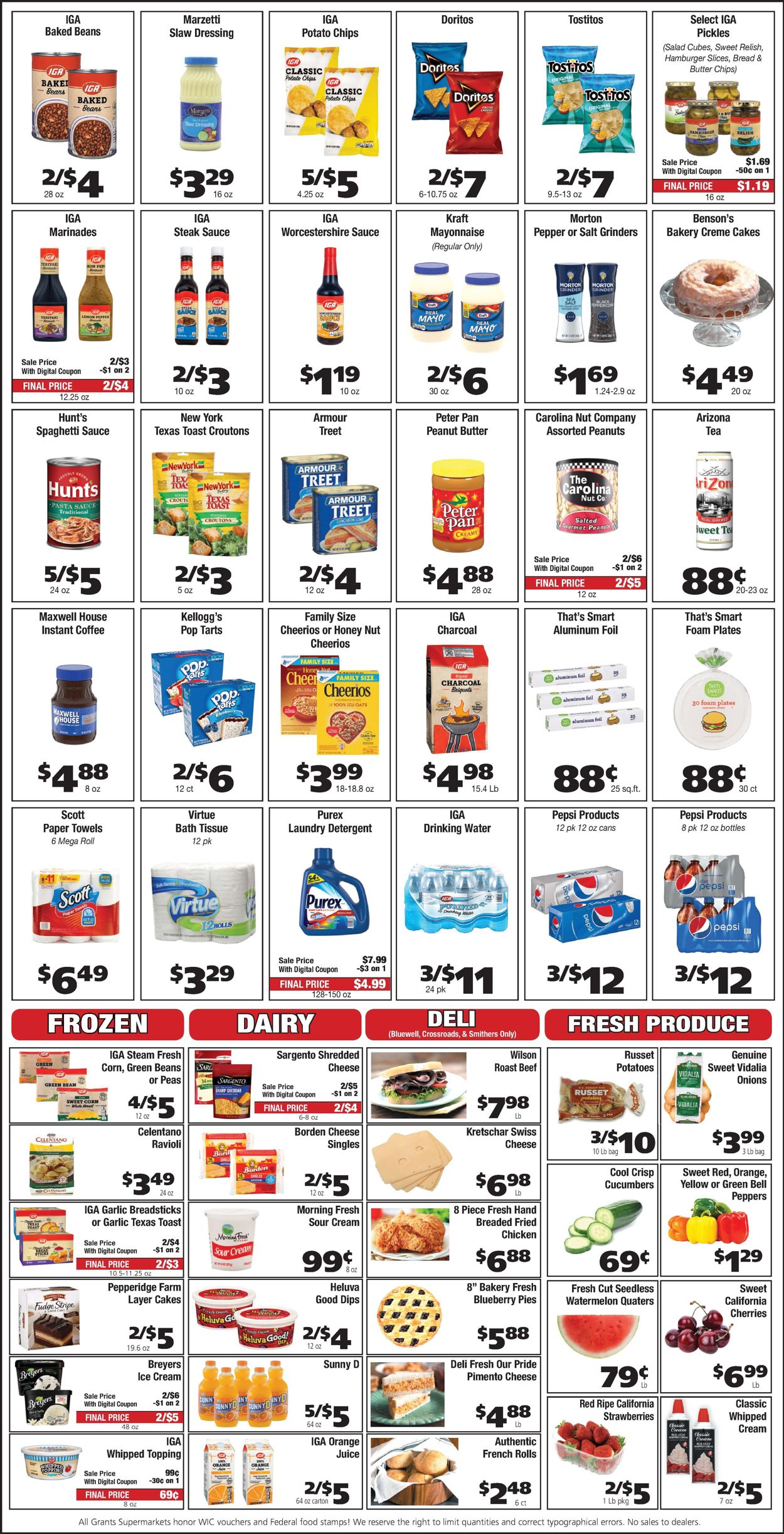 Catalogue Grant's Supermarket from 05/18/2022