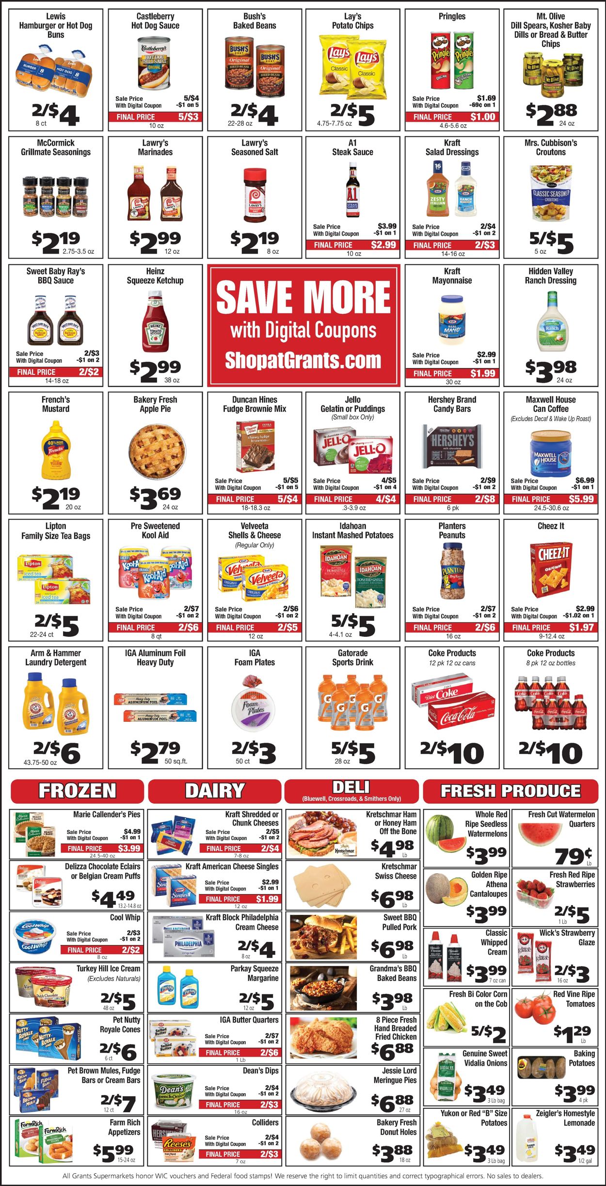 Catalogue Grant's Supermarket from 05/25/2022