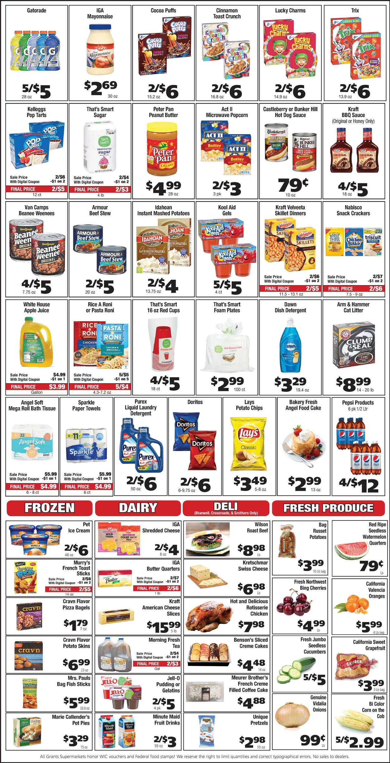 Catalogue Grant's Supermarket from 07/20/2022