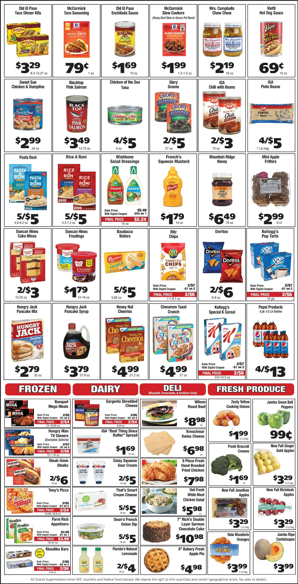 Catalogue Grant's Supermarket from 09/14/2022