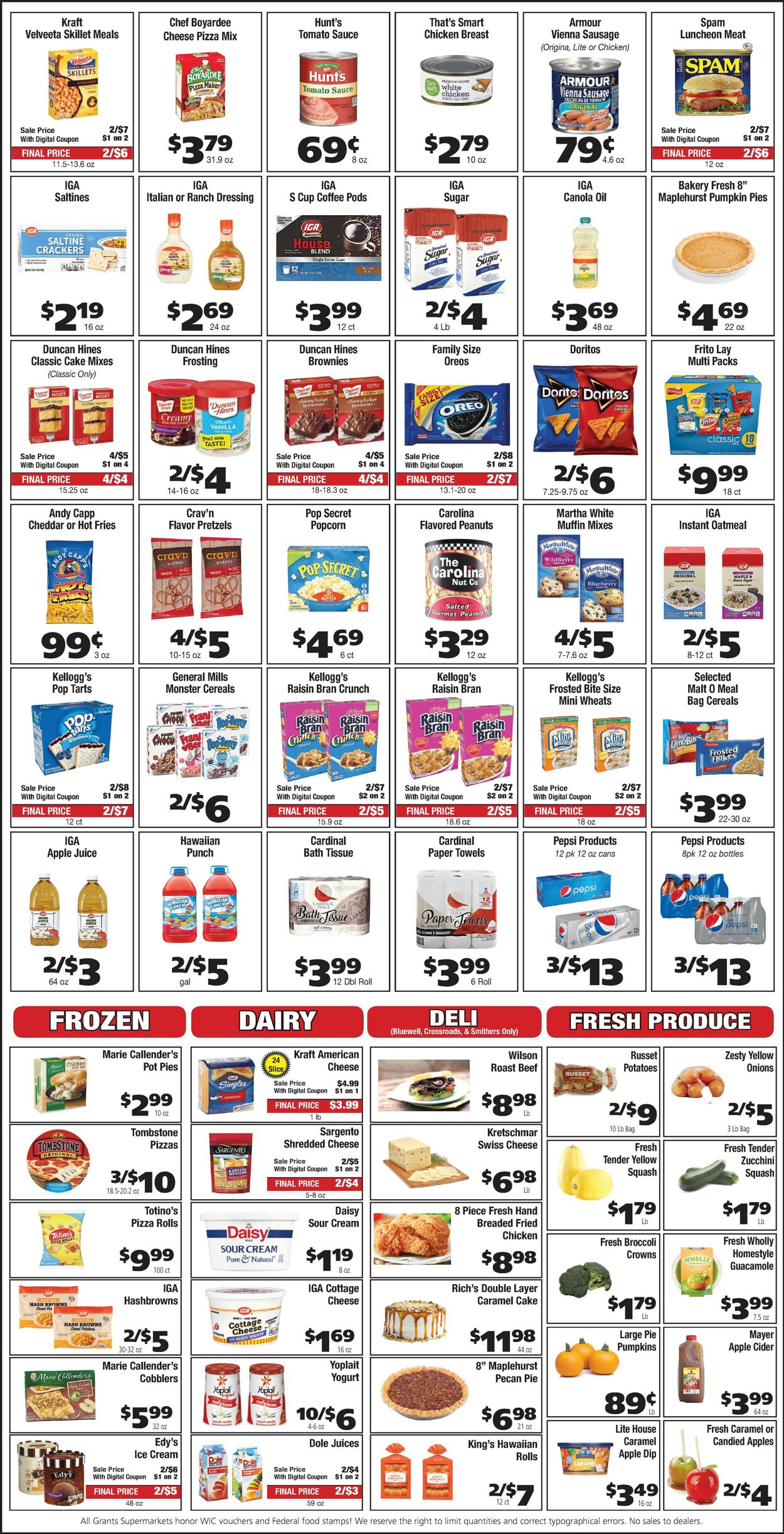 Catalogue Grant's Supermarket from 10/26/2022