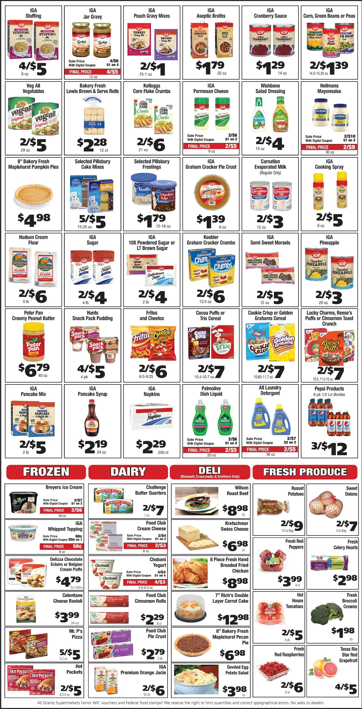 Catalogue Grant's Supermarket from 11/09/2022