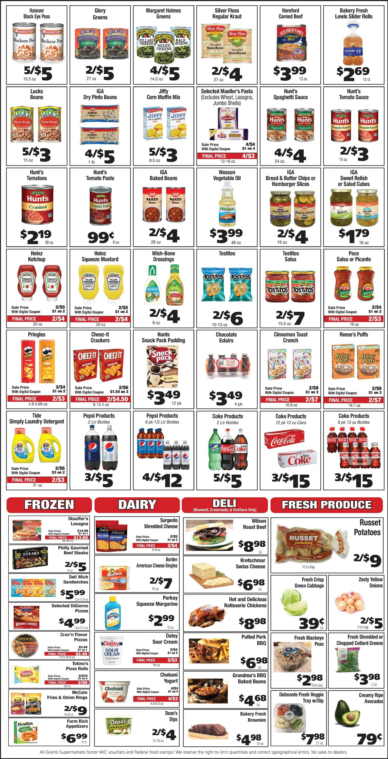 Catalogue Grant's Supermarket from 12/28/2022