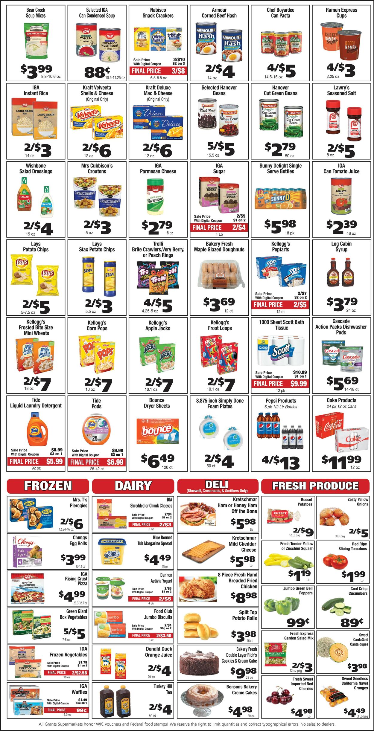 Catalogue Grant's Supermarket from 01/18/2023