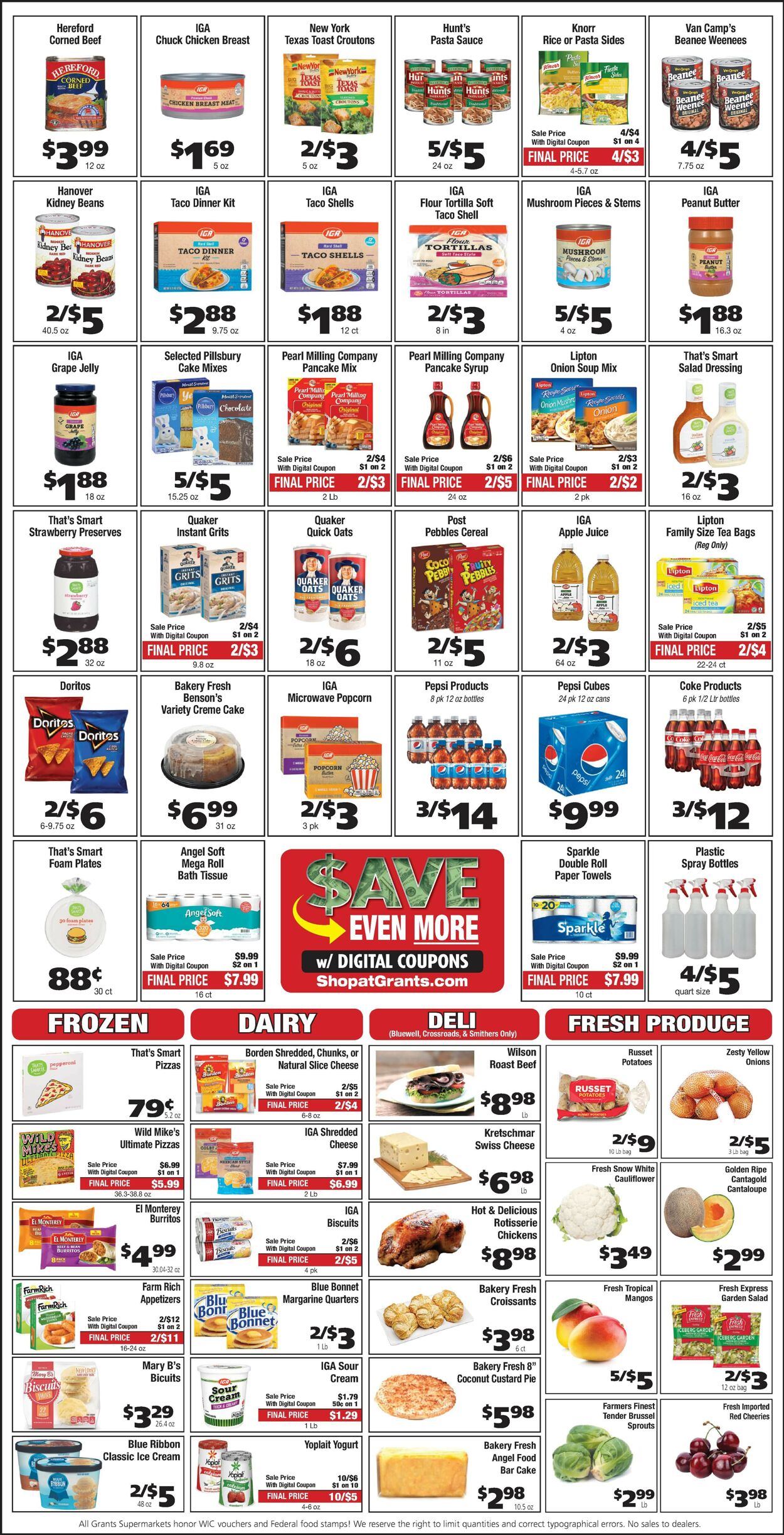 Catalogue Grant's Supermarket from 01/25/2023