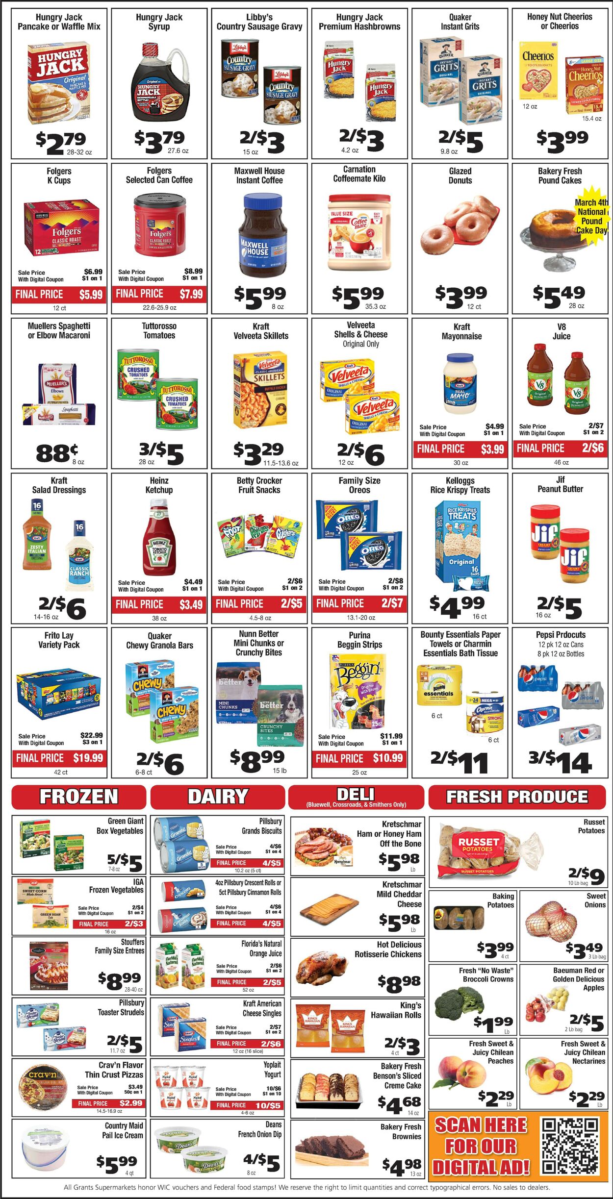 Catalogue Grant's Supermarket from 03/01/2023