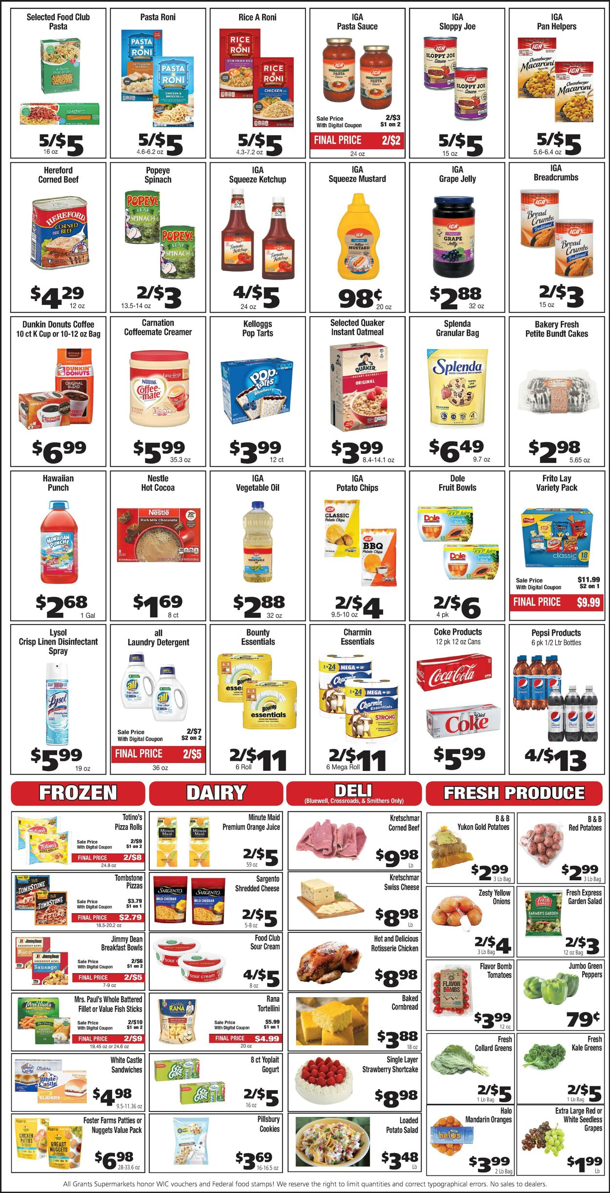 Catalogue Grant's Supermarket from 03/15/2023