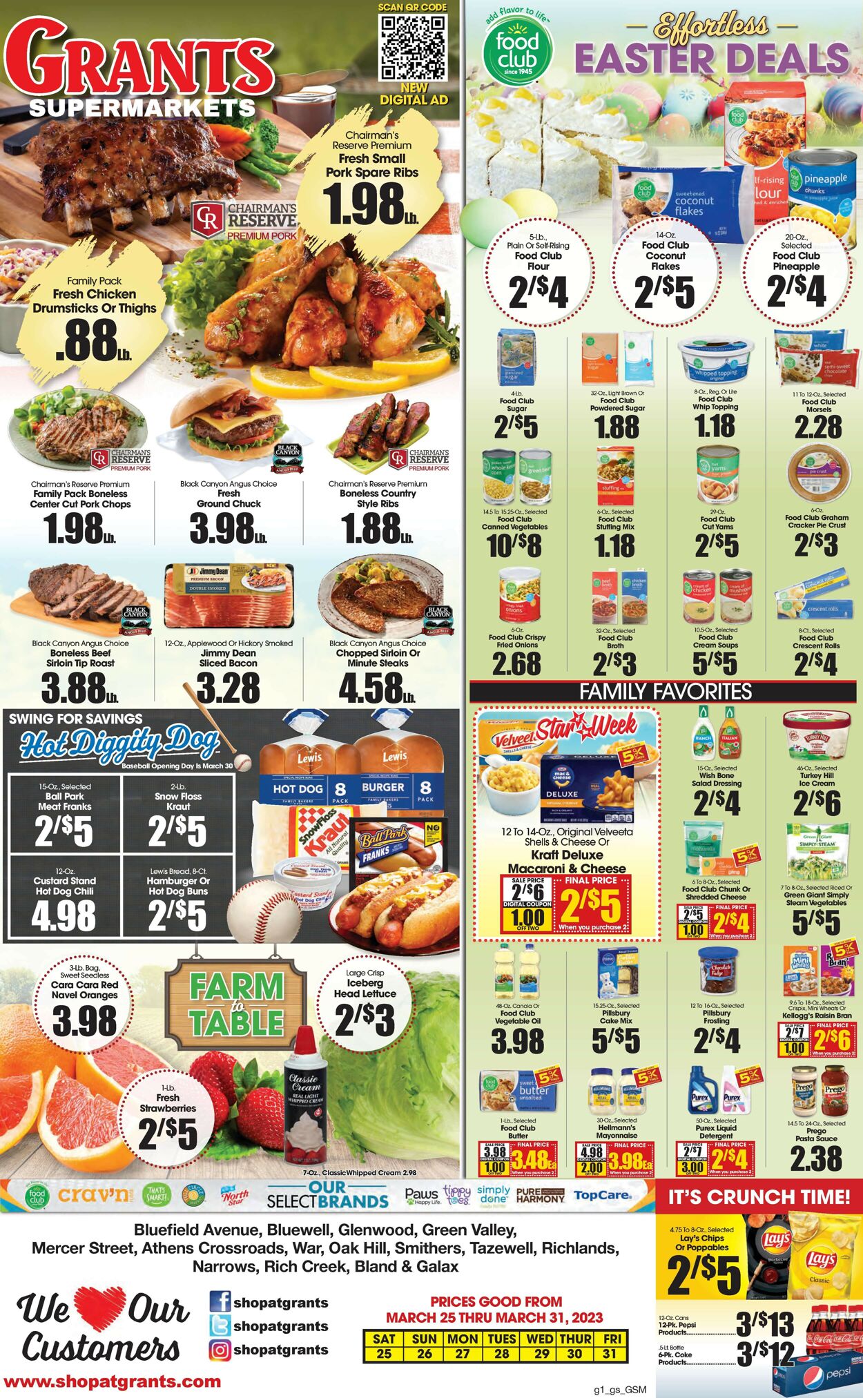 Catalogue Grant's Supermarket from 03/25/2023