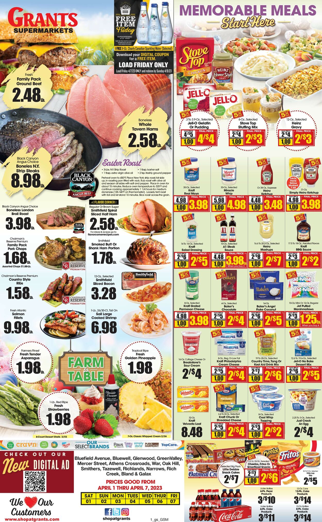 Catalogue Grant's Supermarket from 04/01/2023