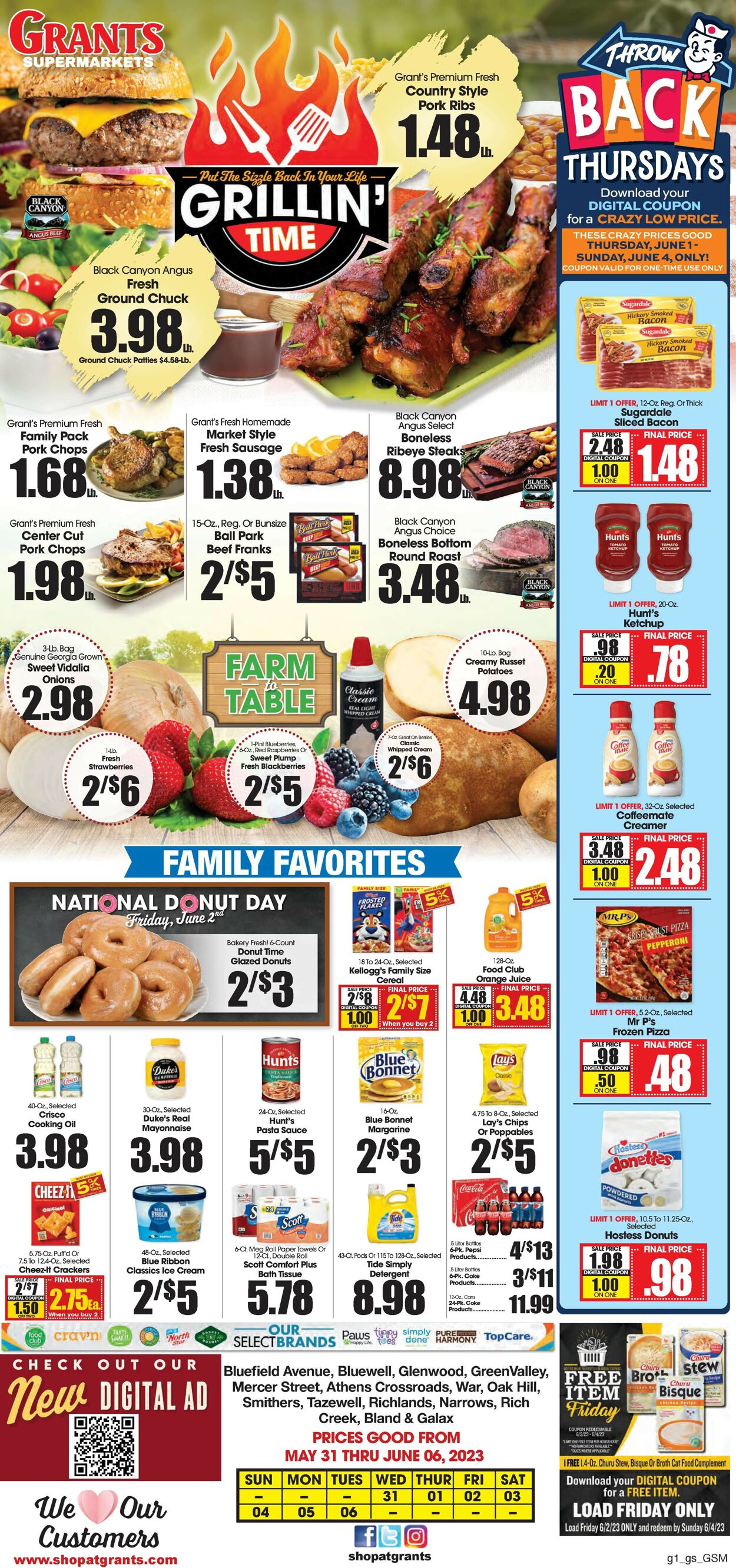 Catalogue Grant's Supermarket from 05/31/2023