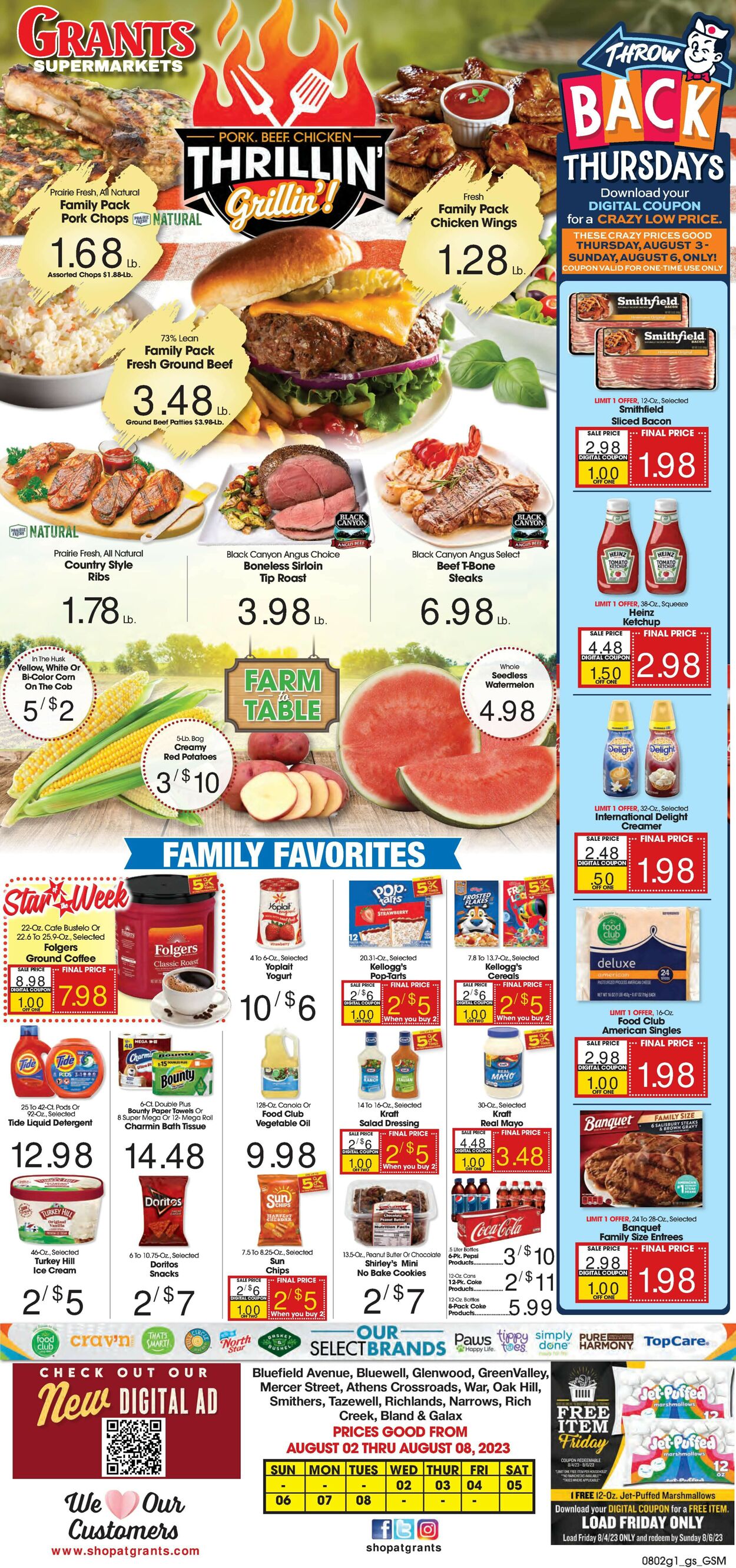 Catalogue Grant's Supermarket from 08/02/2023