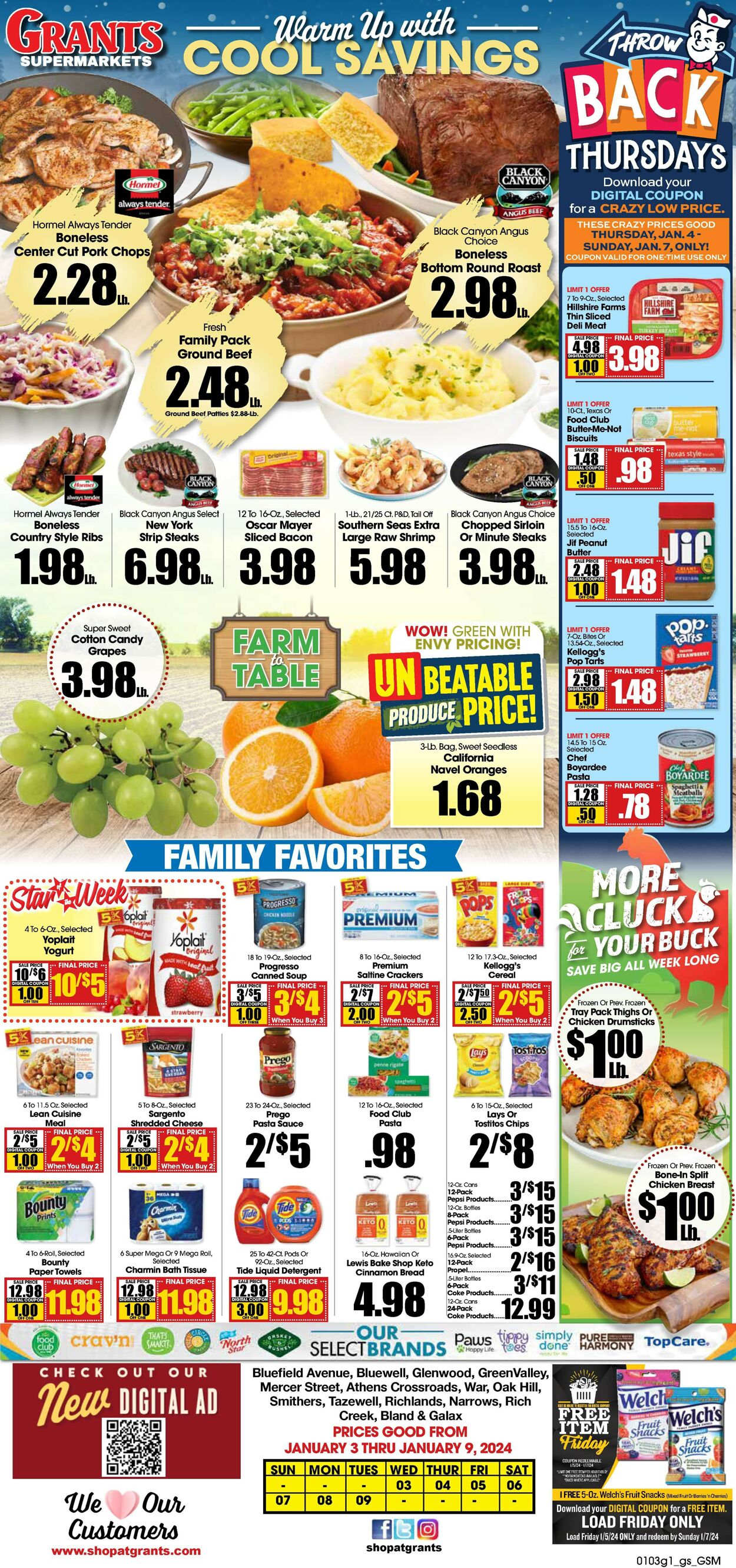 Catalogue Grant's Supermarket from 01/03/2024