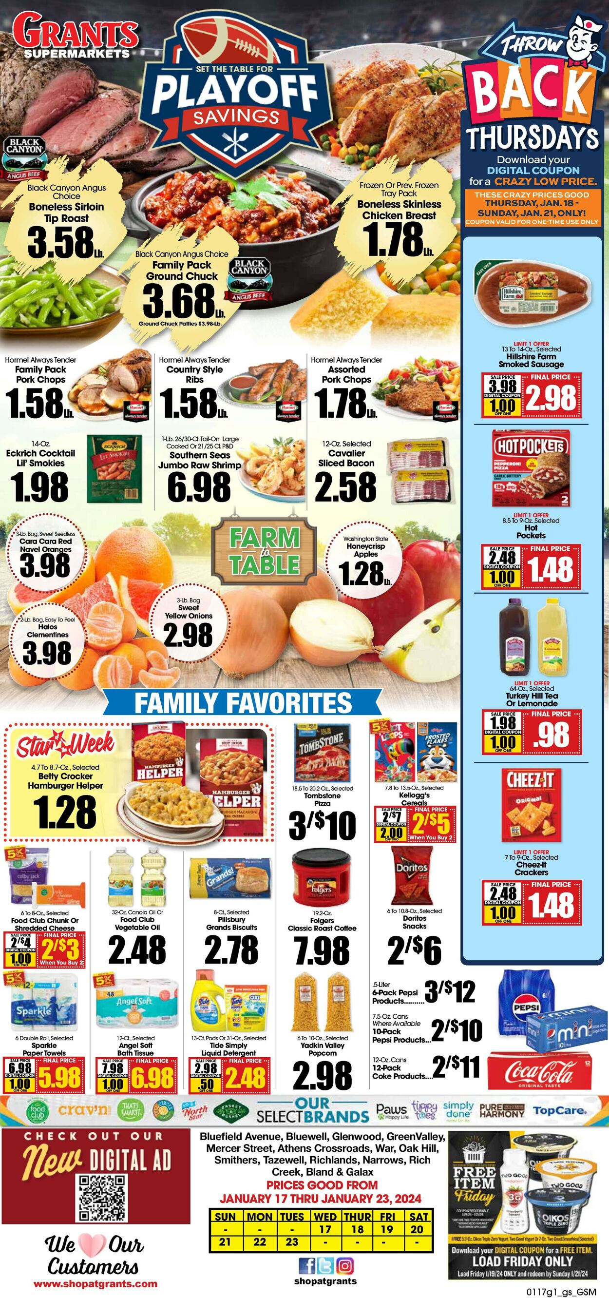 Catalogue Grant's Supermarket from 01/17/2024