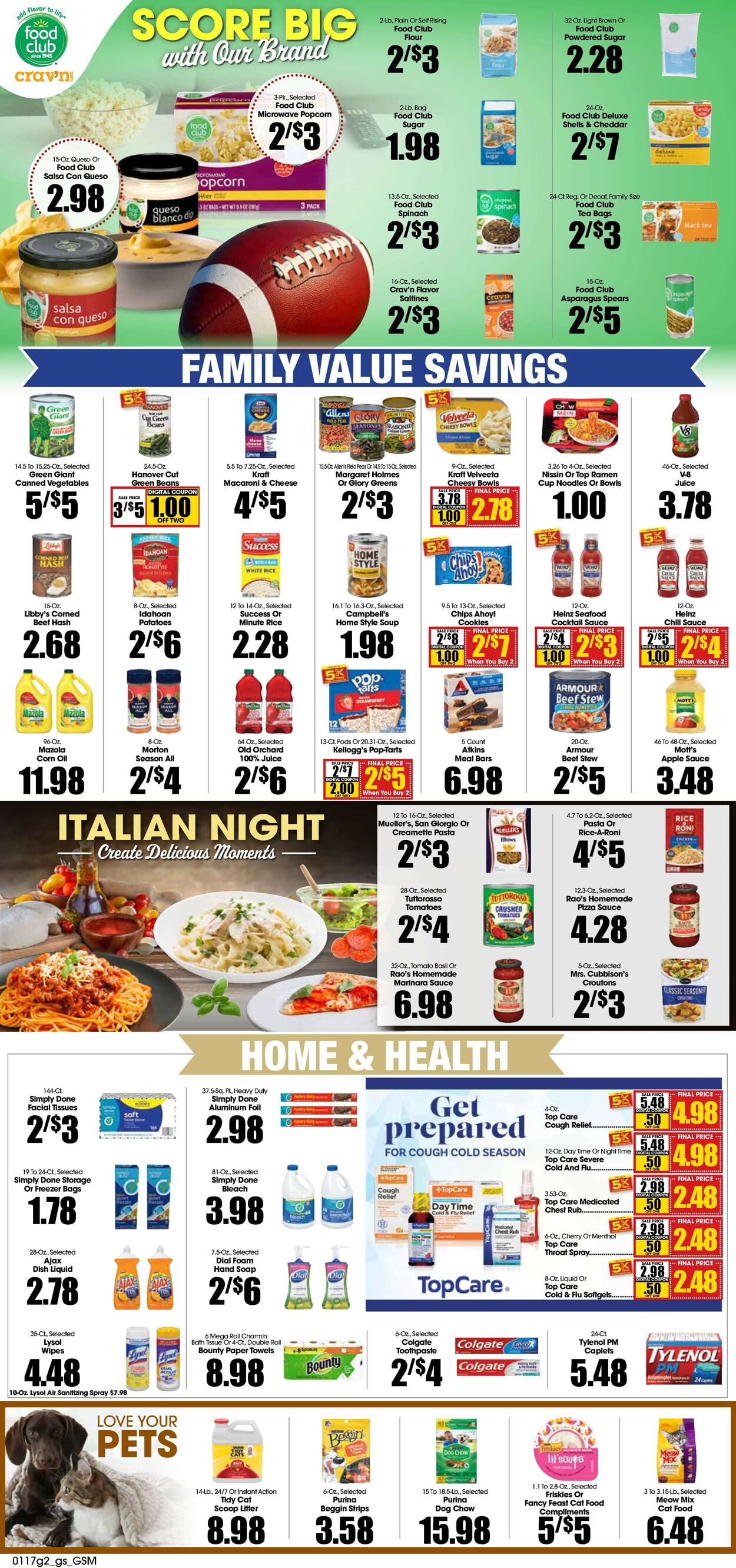 Catalogue Grant's Supermarket from 01/17/2024
