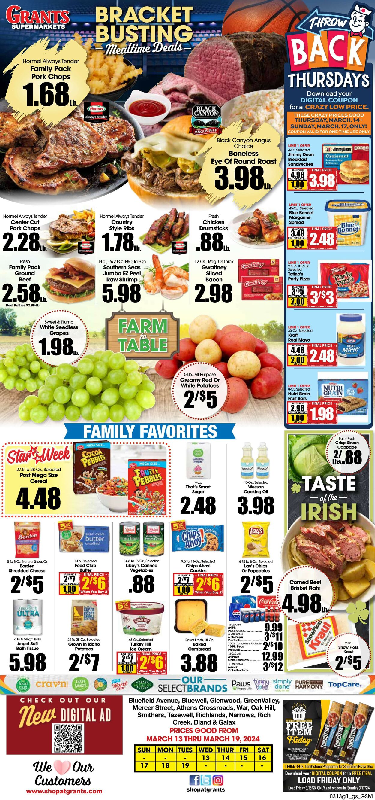 Catalogue Grant's Supermarket from 03/13/2024