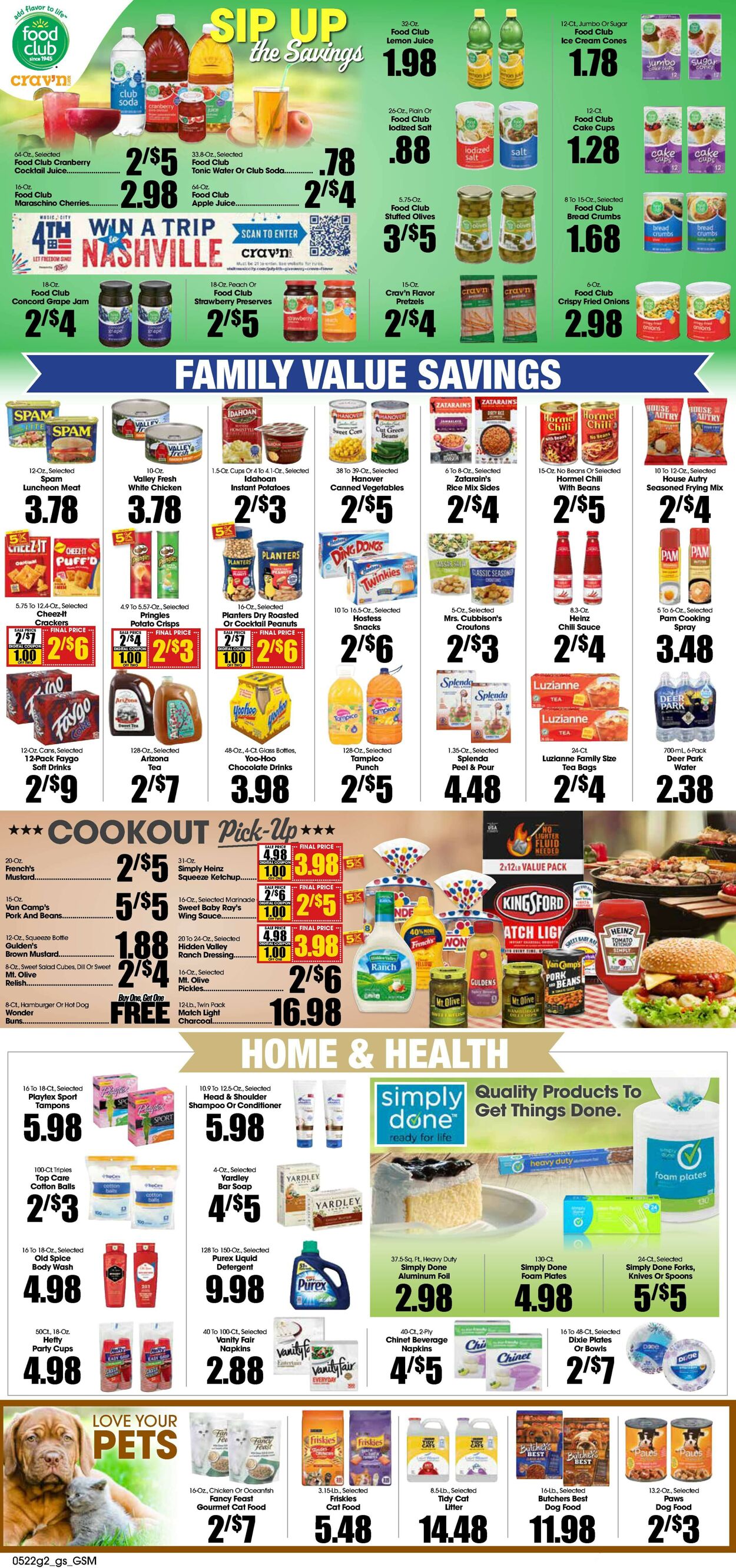 Catalogue Grant's Supermarket from 05/22/2024