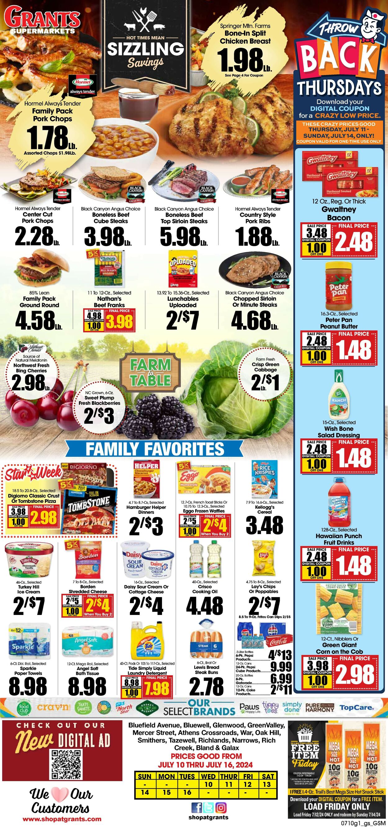 Catalogue Grant's Supermarket from 07/10/2024