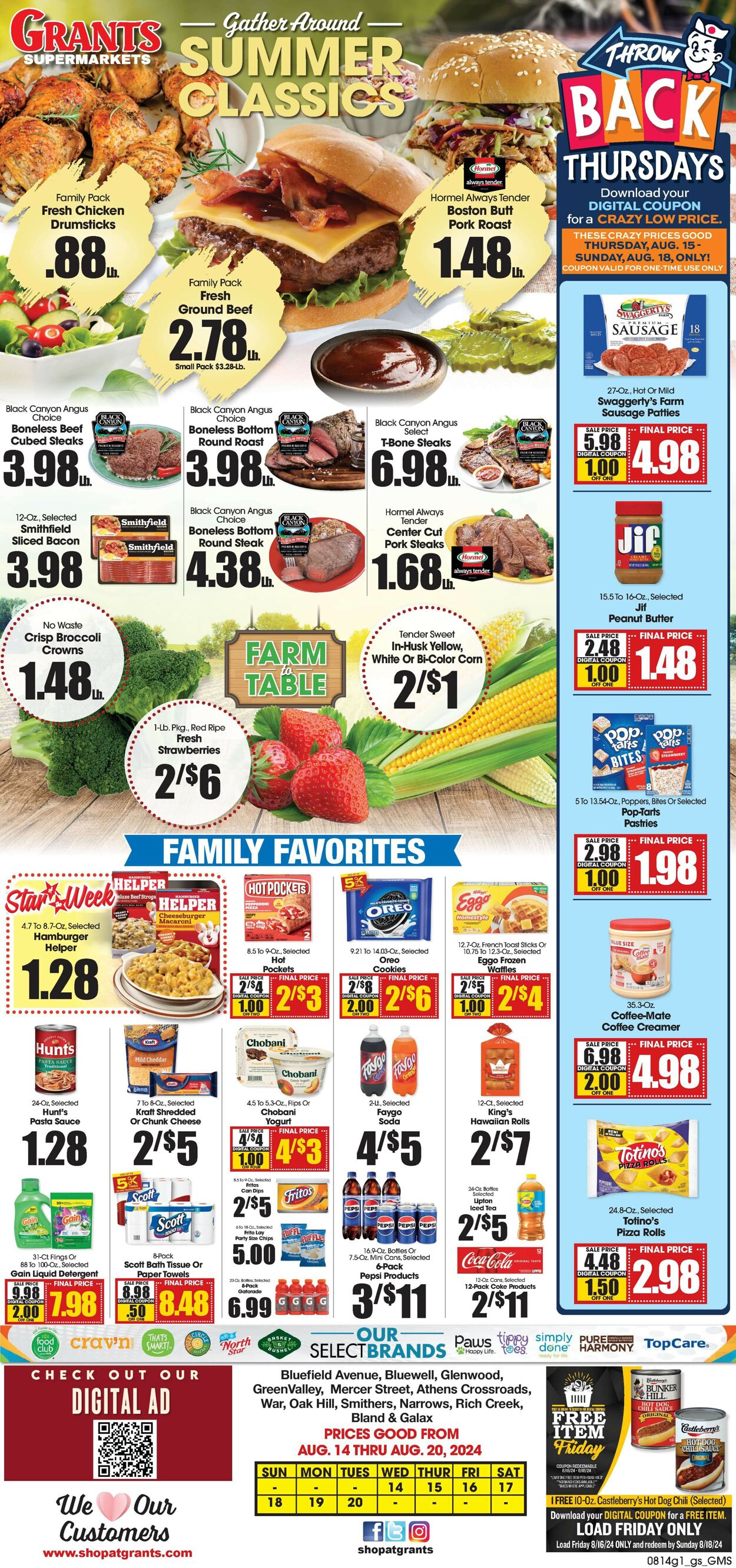 Catalogue Grant's Supermarket from 08/14/2024