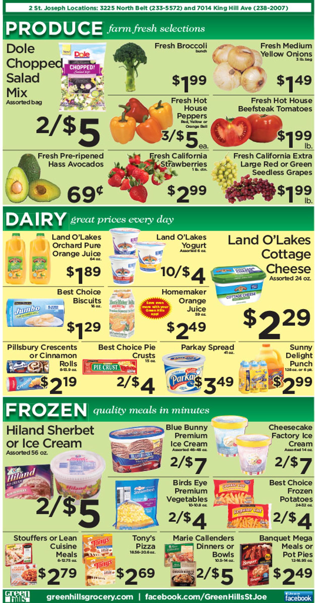 Catalogue Green Hills Grocery from 09/23/2020