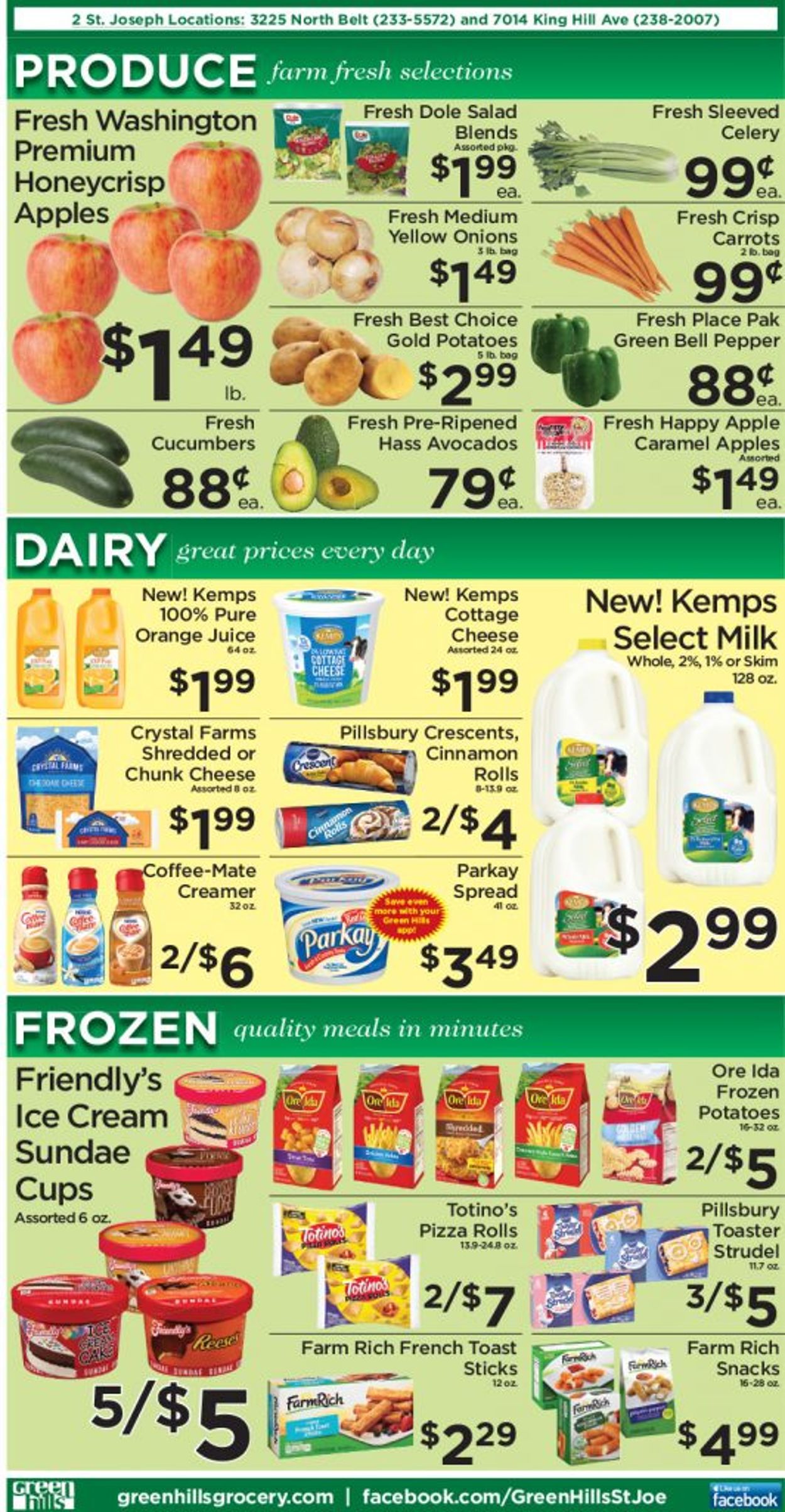 Catalogue Green Hills Grocery from 10/21/2020
