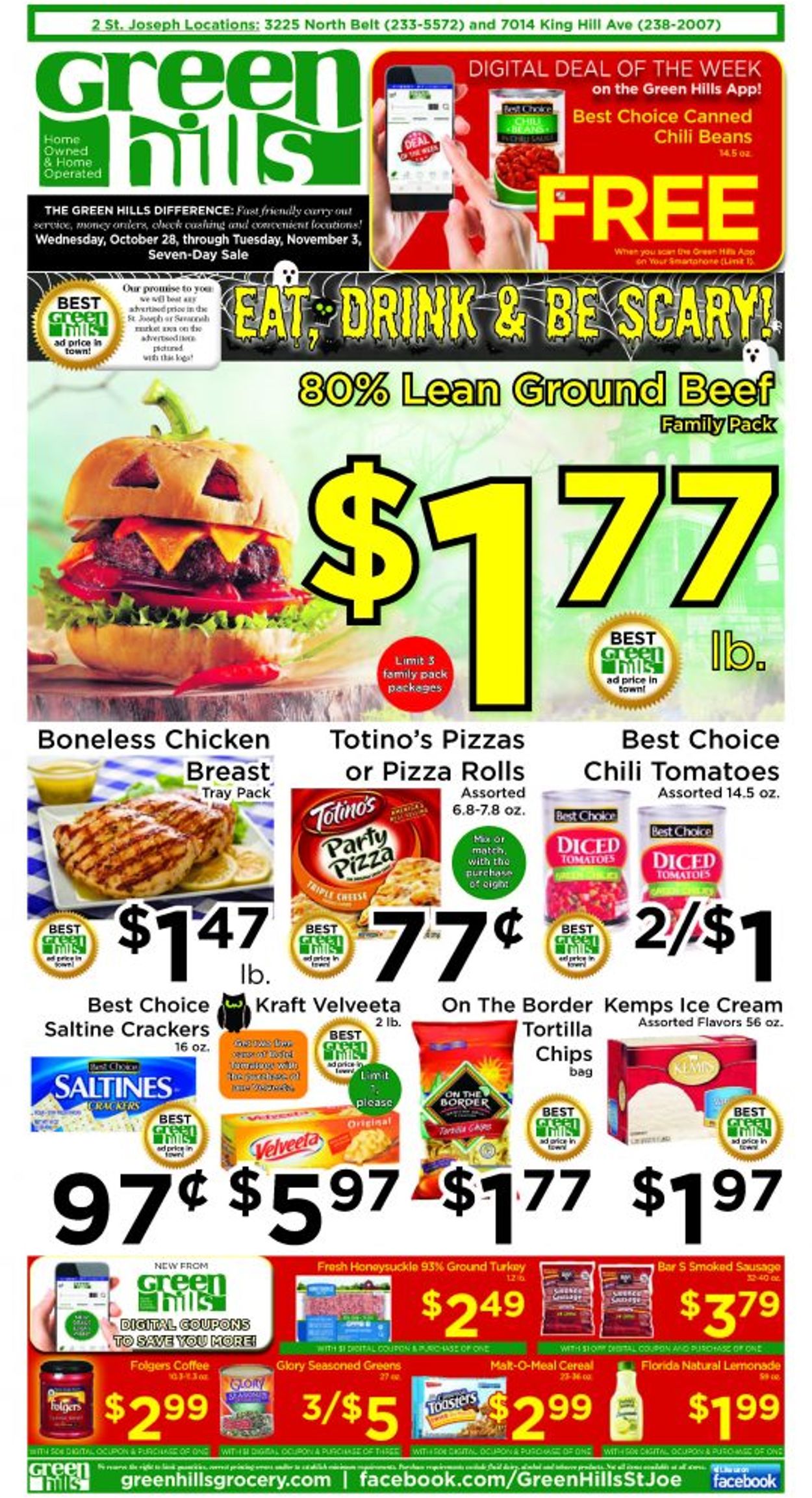 Catalogue Green Hills Grocery from 10/28/2020