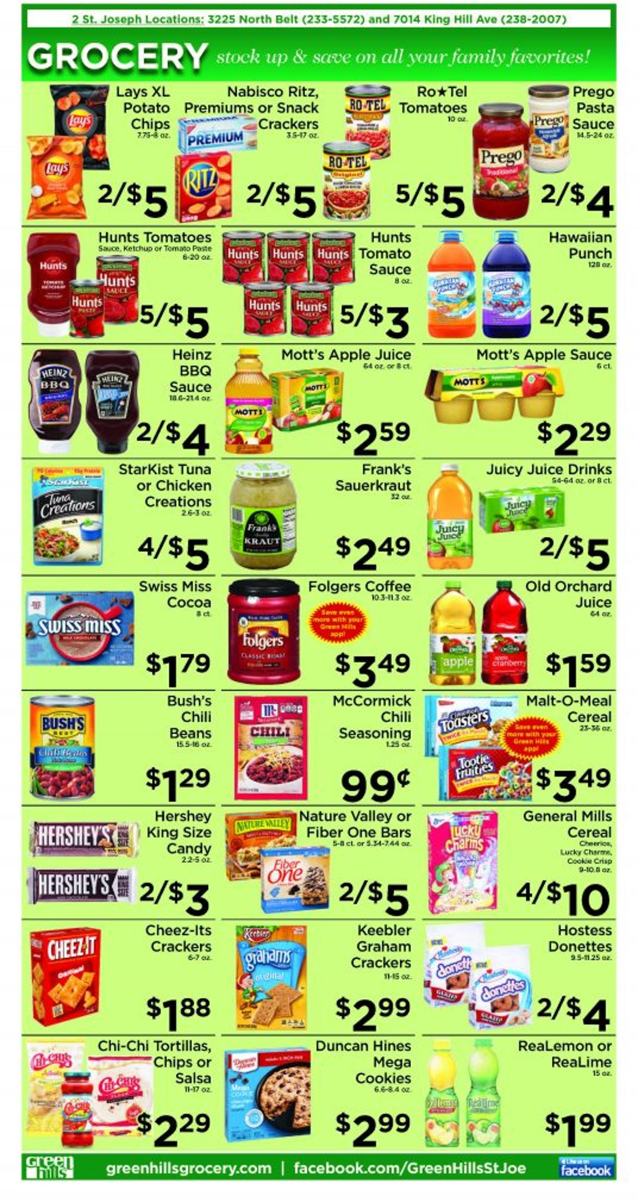 Catalogue Green Hills Grocery from 10/28/2020