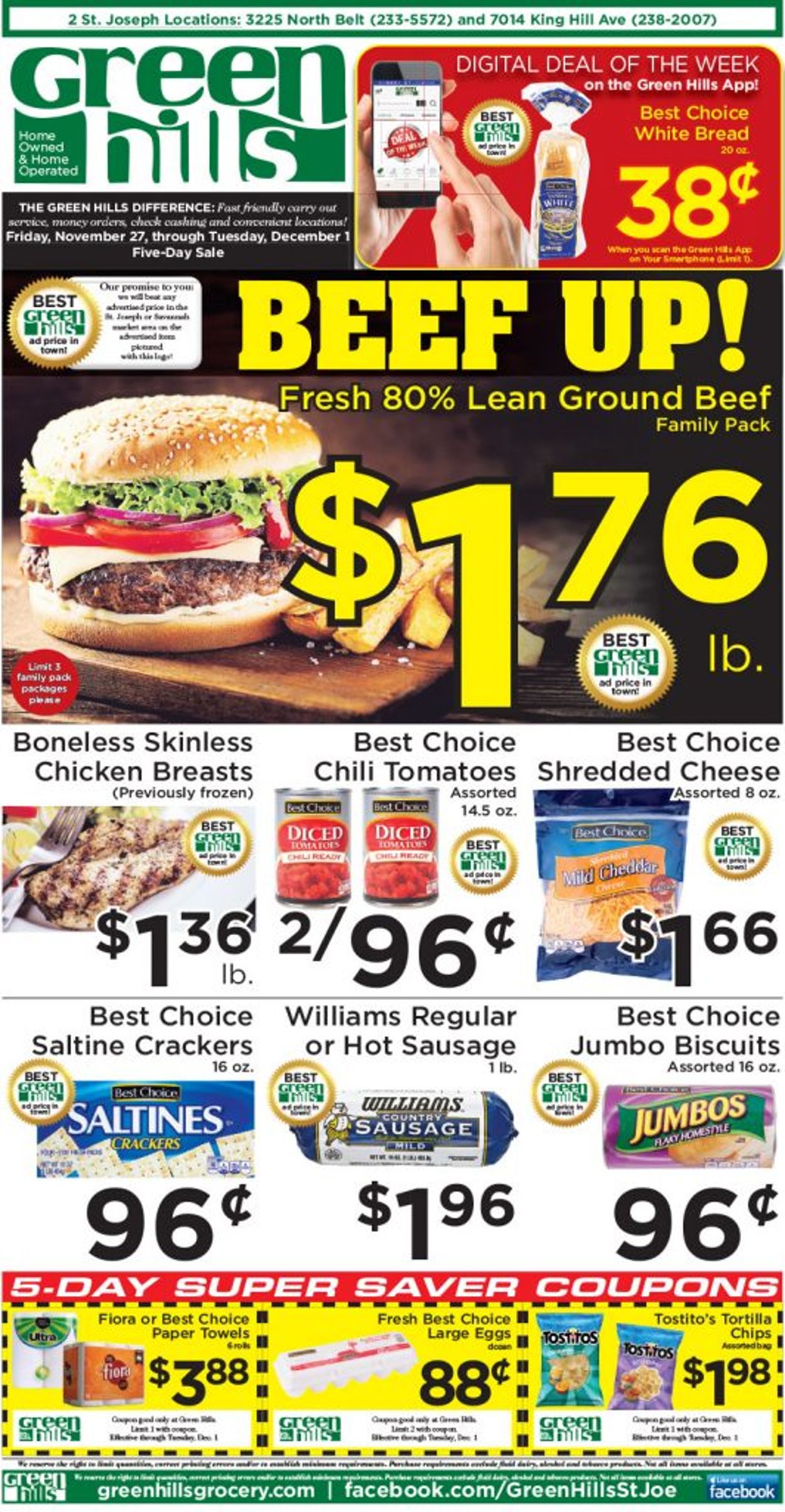 Catalogue Green Hills Grocery Black Friday 2020 from 11/27/2020