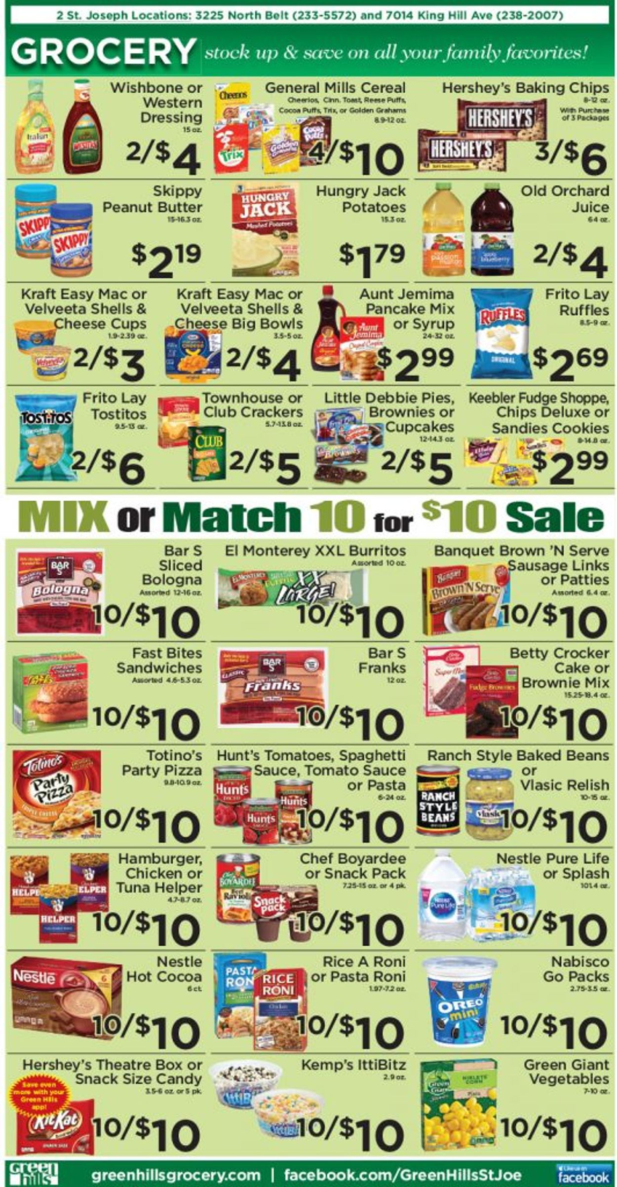 Catalogue Green Hills Grocery from 12/09/2020