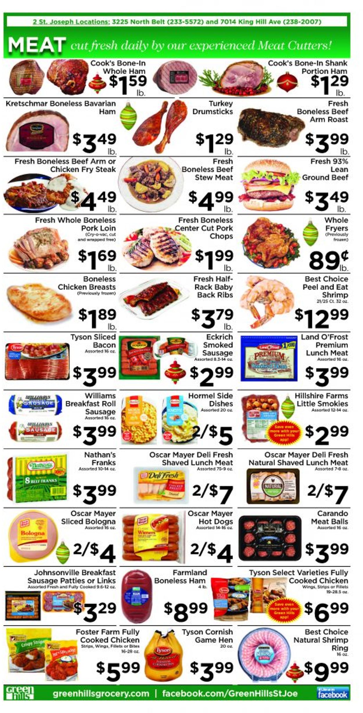Catalogue Green Hills Grocery Christmas Ad 2020 from 12/16/2020