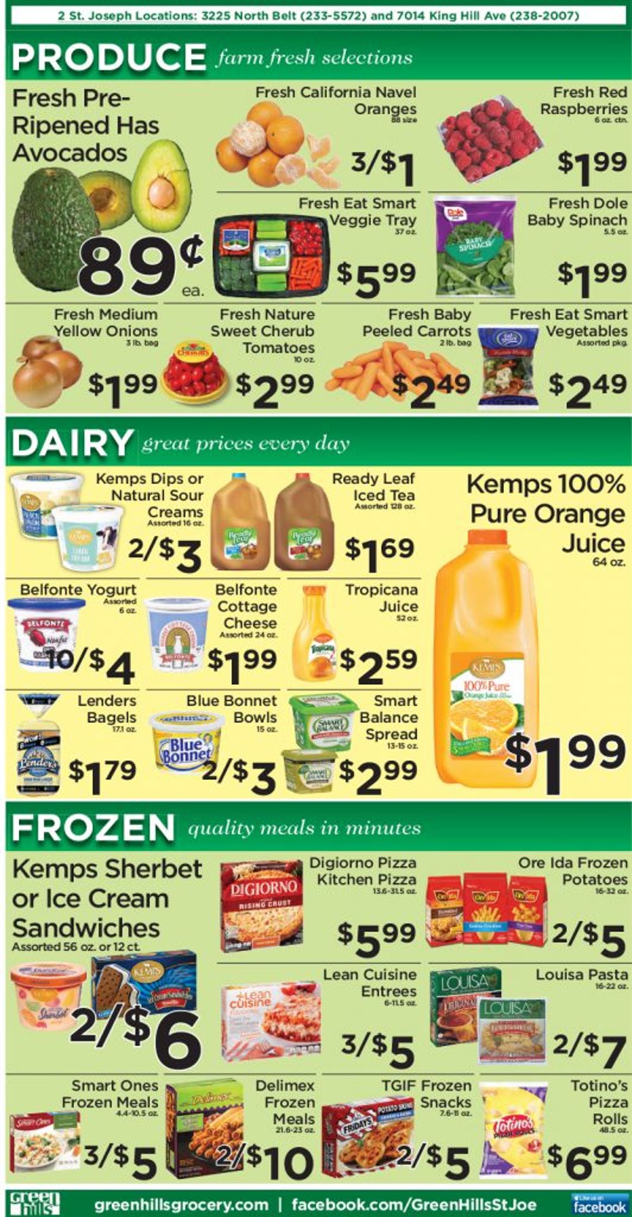 Catalogue Green Hills Grocery from 12/30/2020