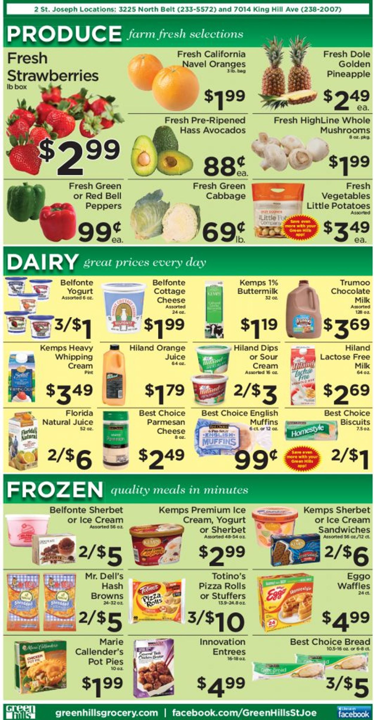 Catalogue Green Hills Grocery from 01/13/2021